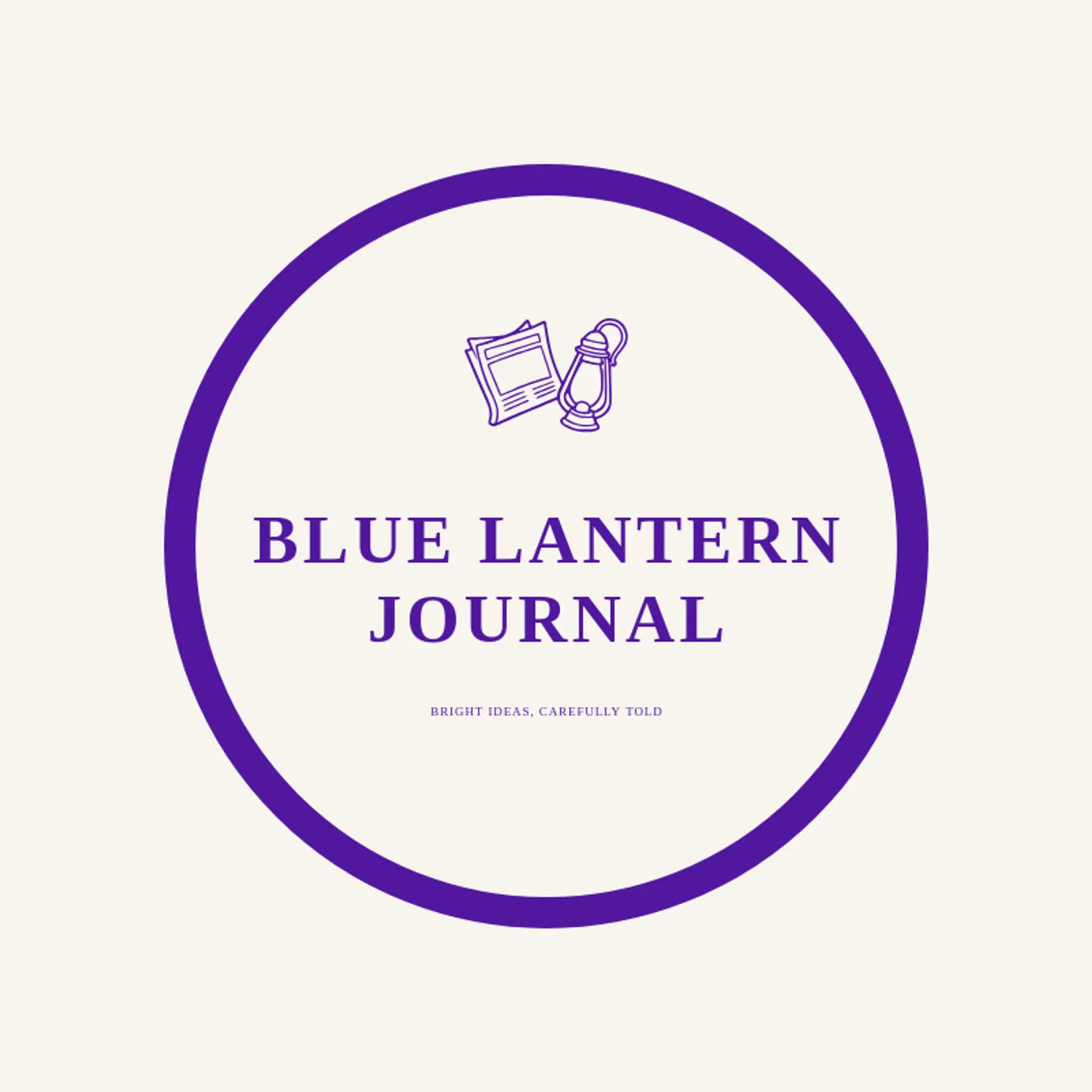 Blue Lantern Journal logo for press