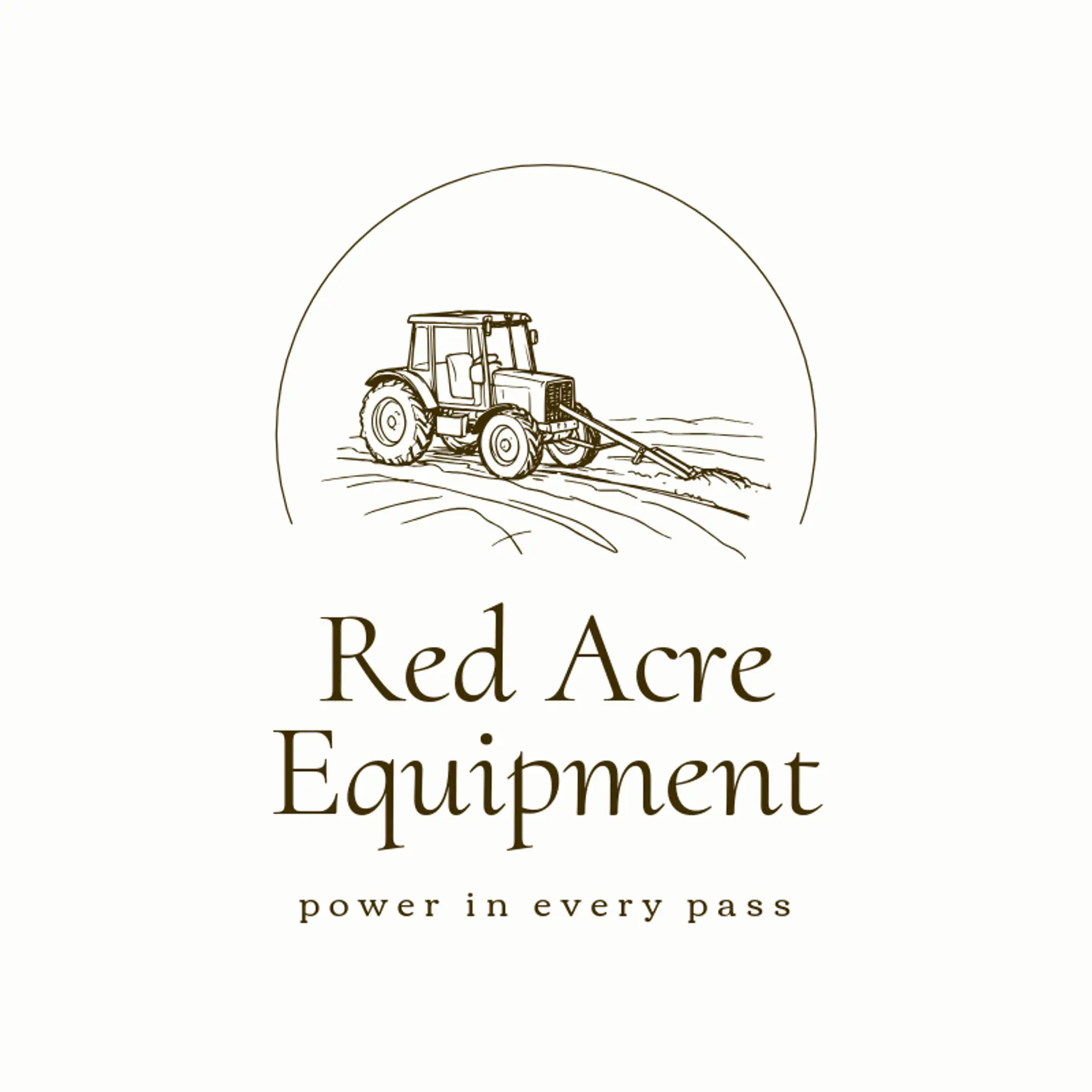 Red Acre Equipment logo for tractor