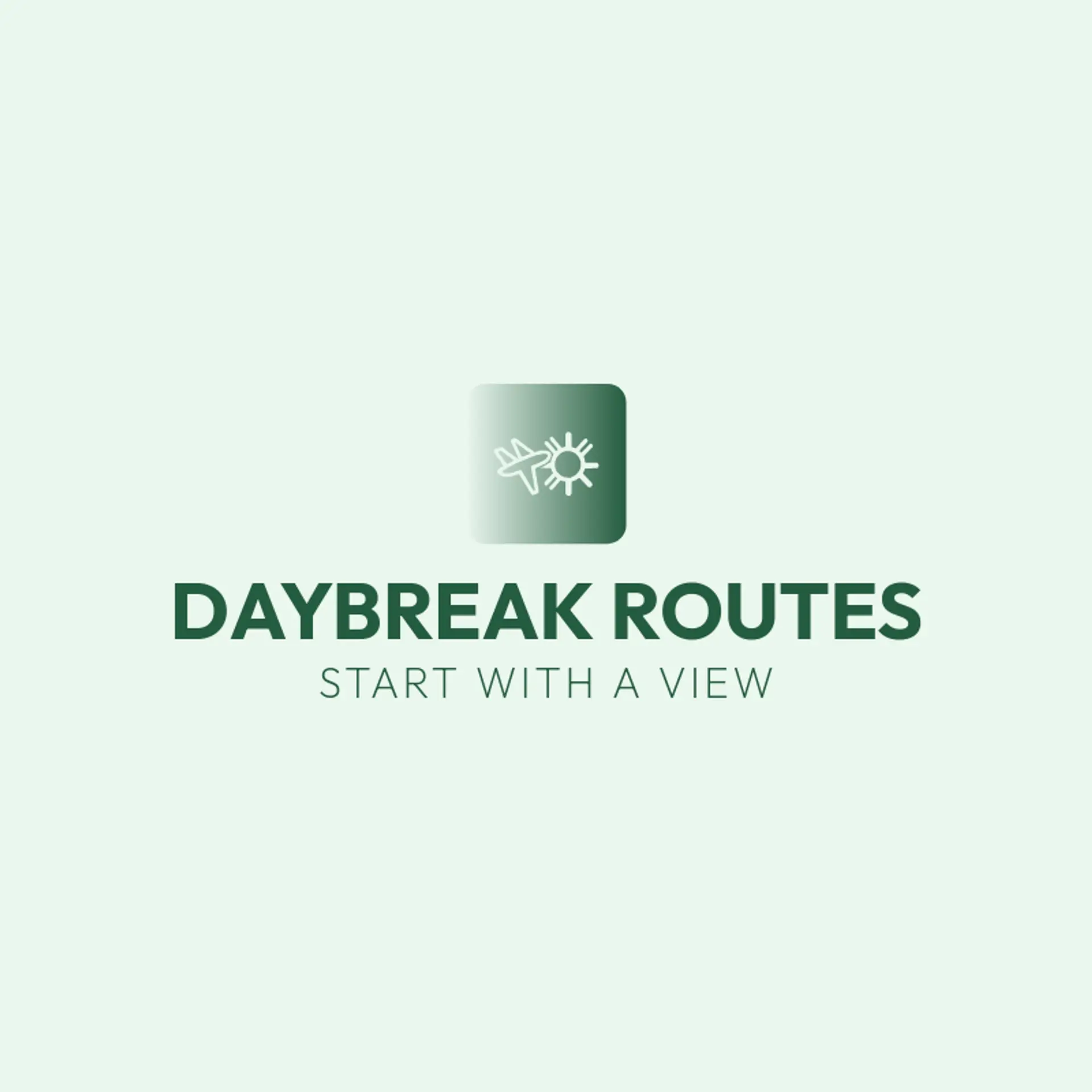 Daybreak Routes logo for airline