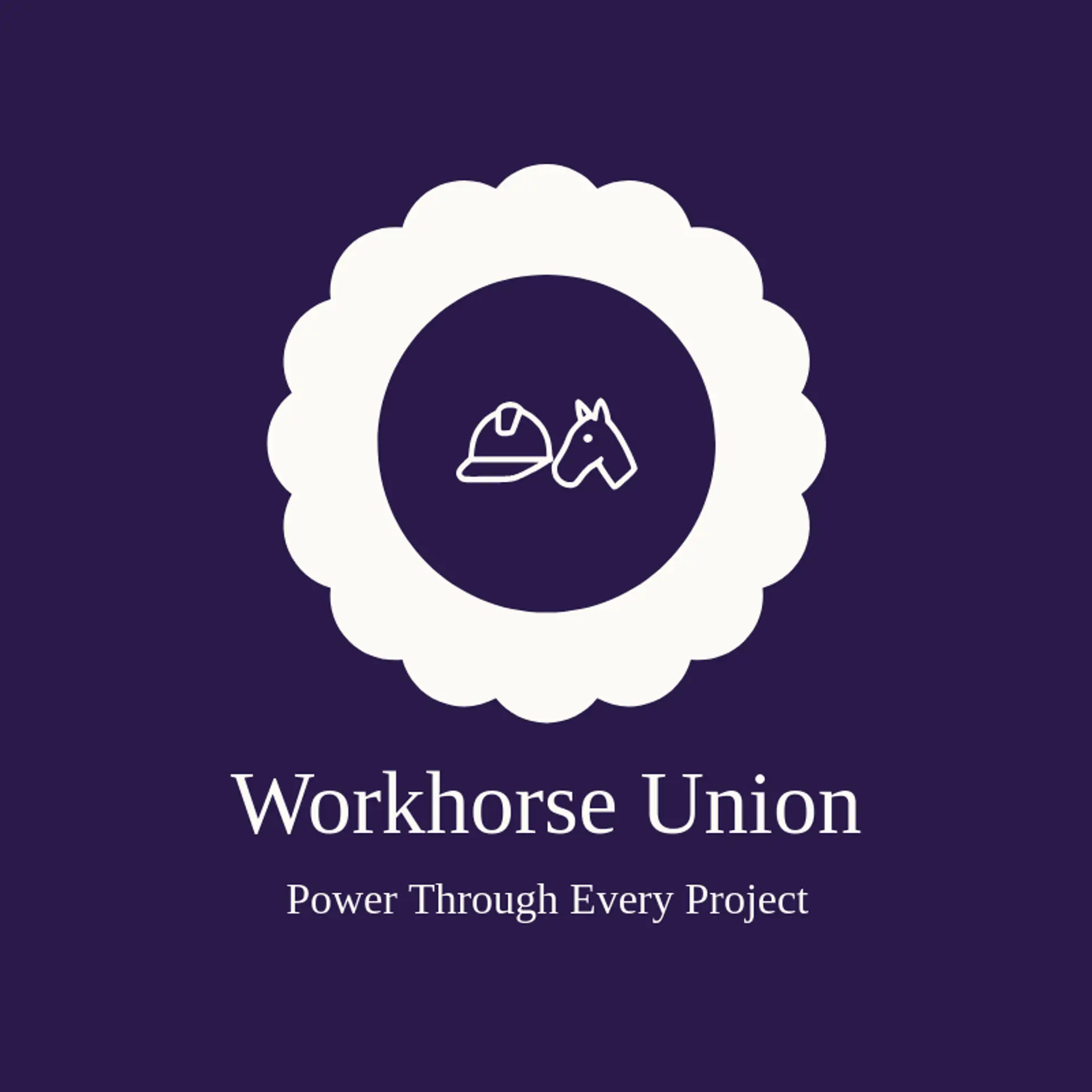 Workhorse Union logo for hard hat