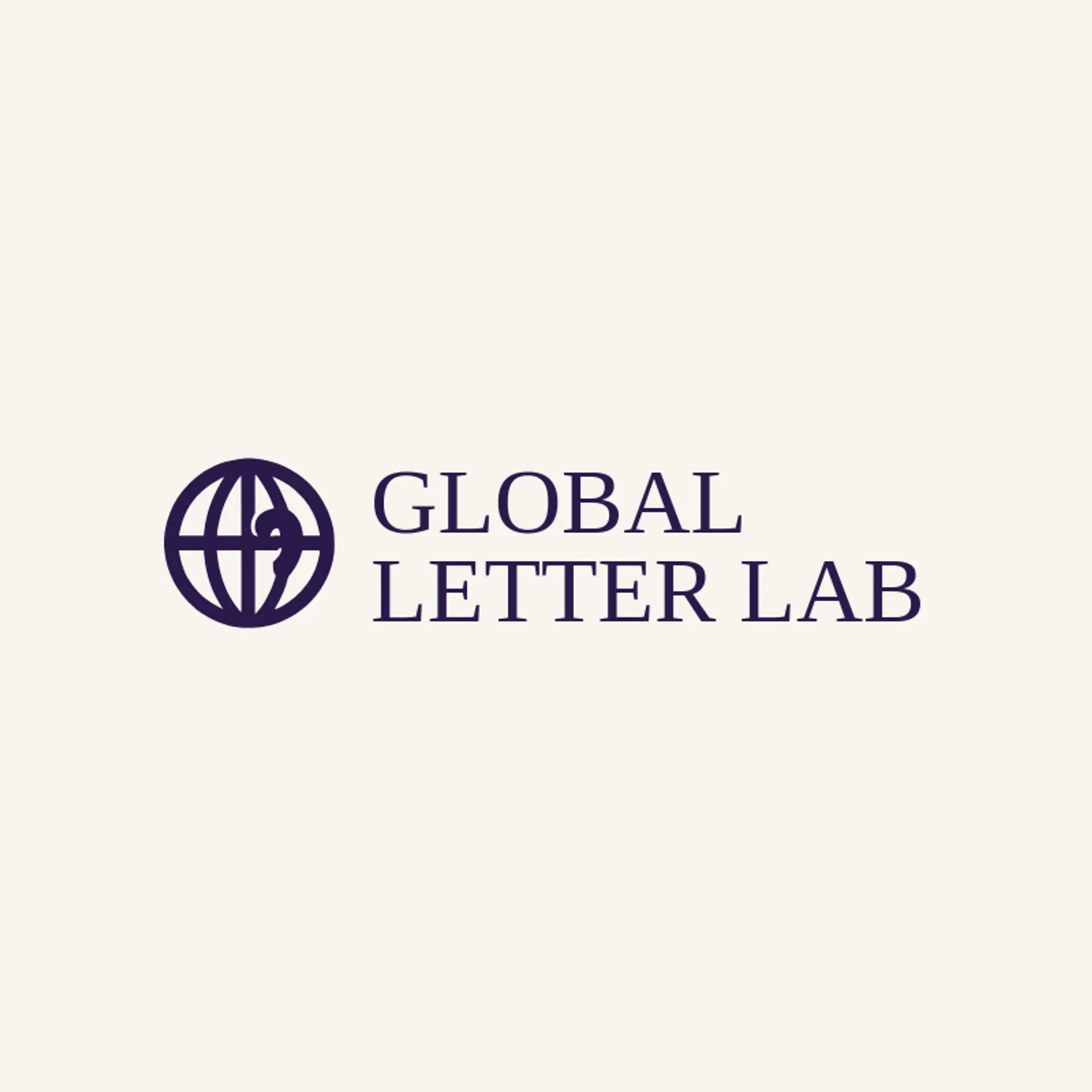 Global Letter Lab logo for language