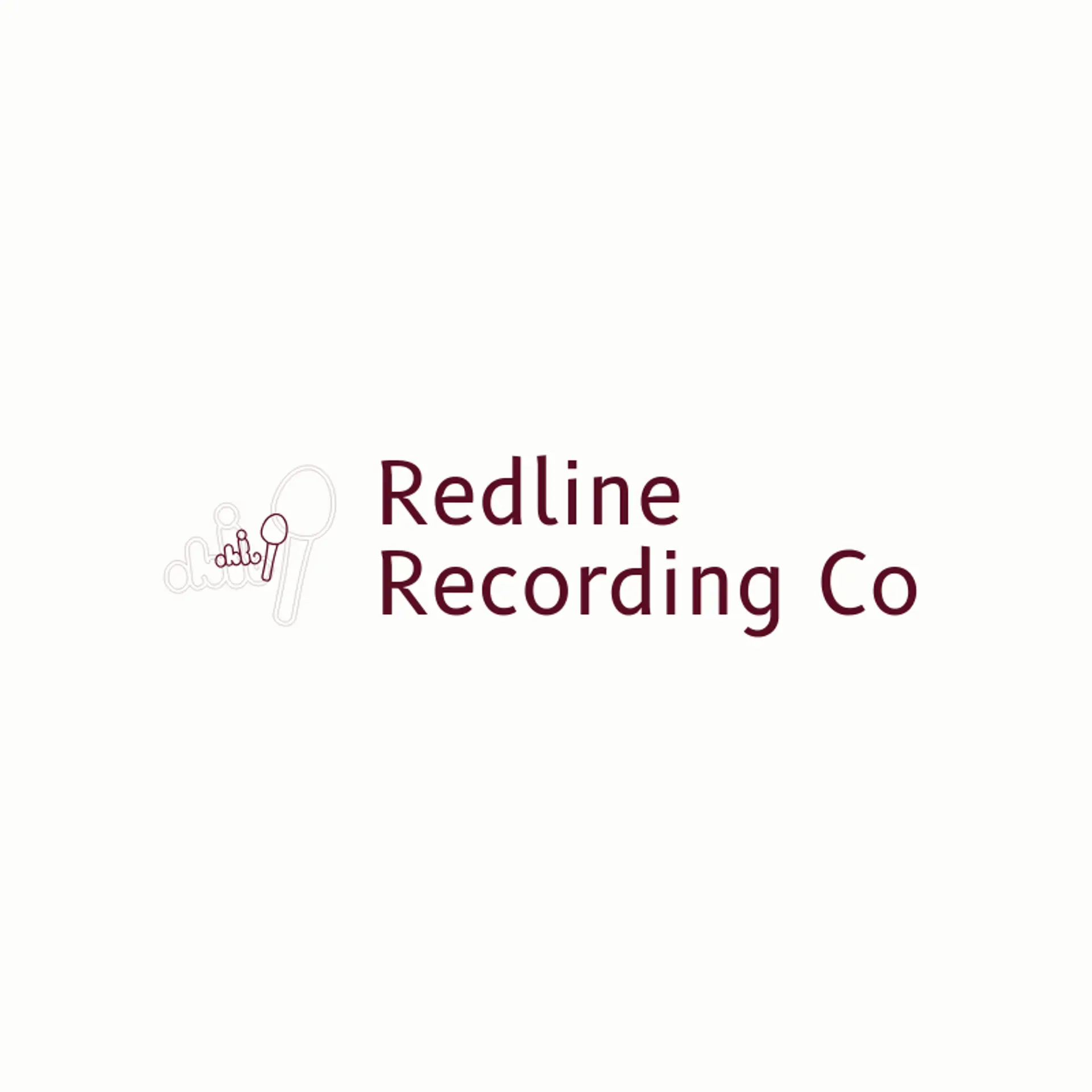 Redline Recording Co logo for microphone
