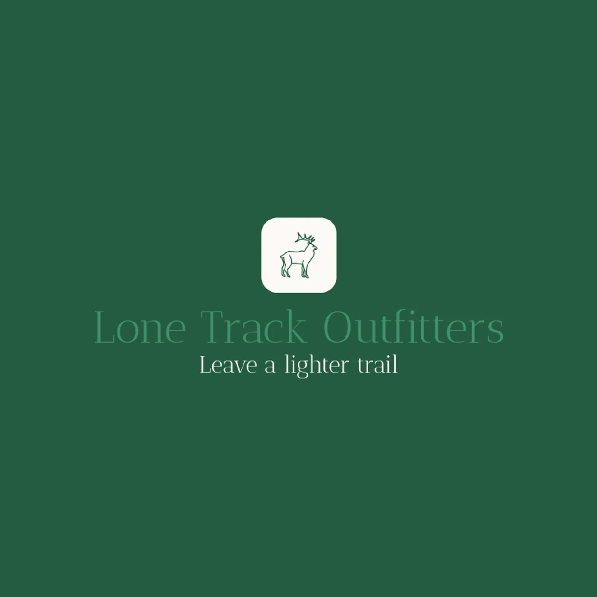 Lone Track Outfitters logo for buck
