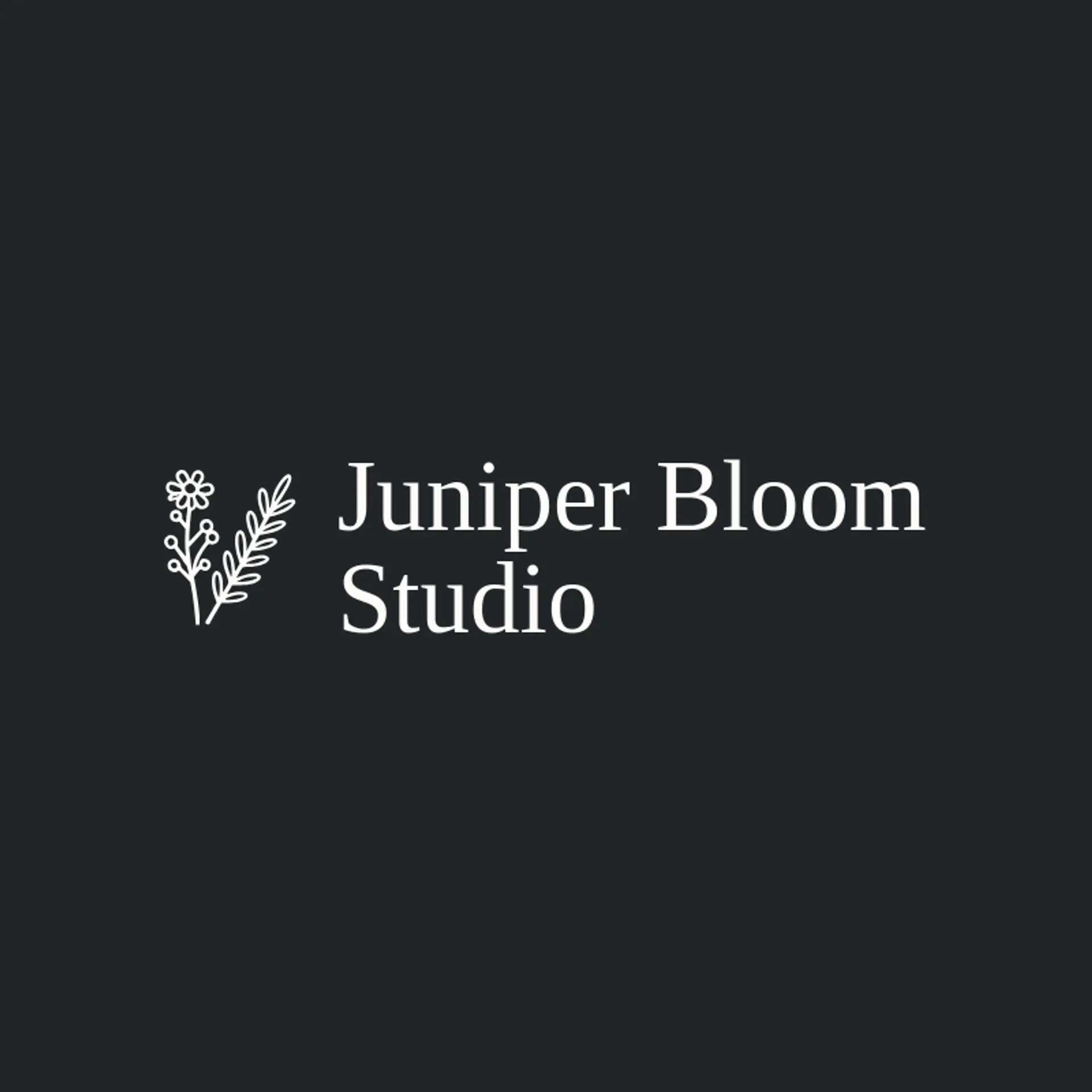 Juniper Bloom Studio logo for wildflower