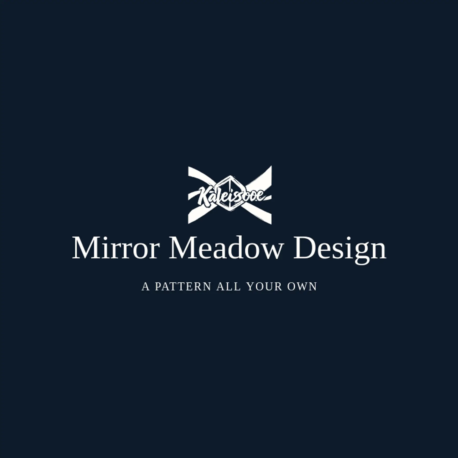Mirror Meadow Design logo for kaleidoscope