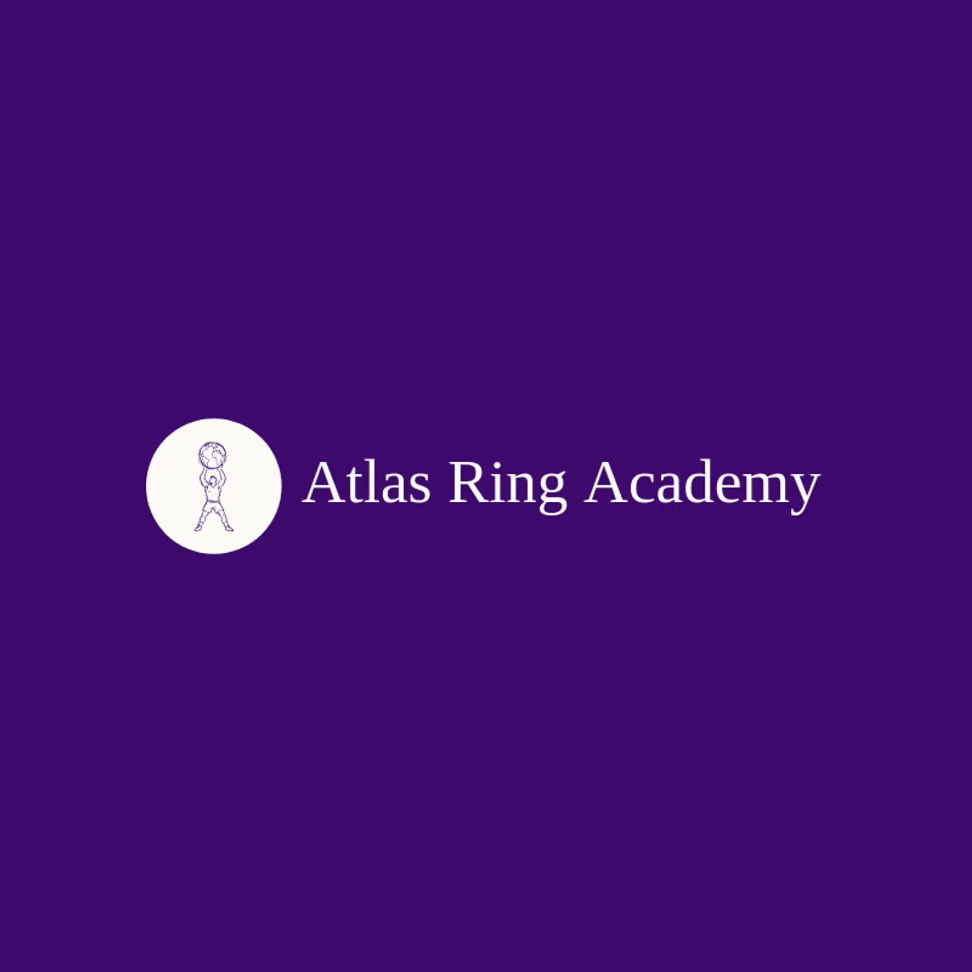 Atlas Ring Academy logo for pro wrestling