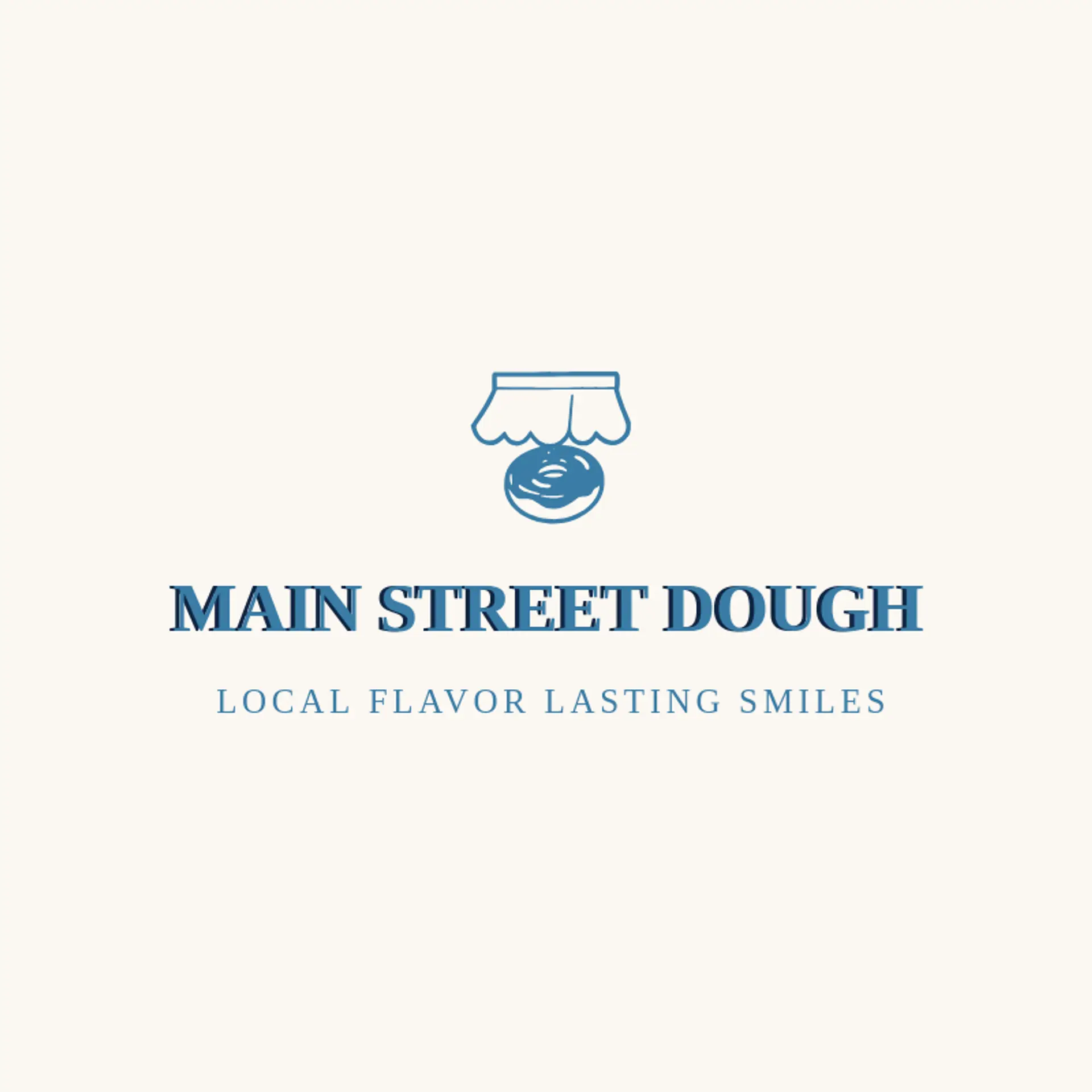 Main Street Dough logo for donut