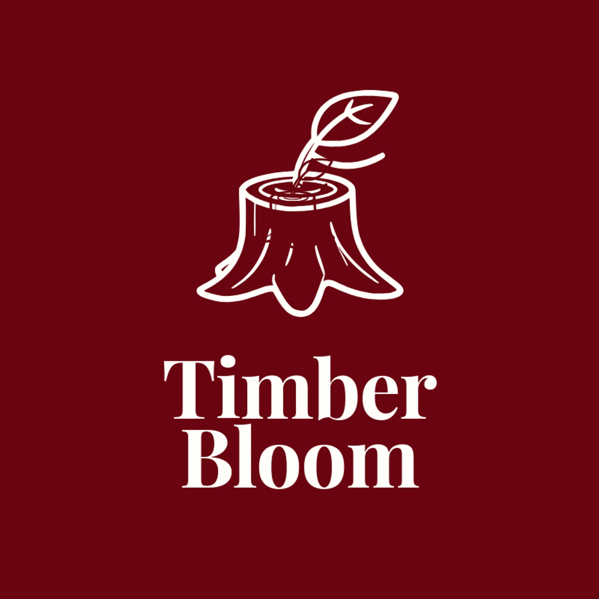 Timber Bloom logo for wood