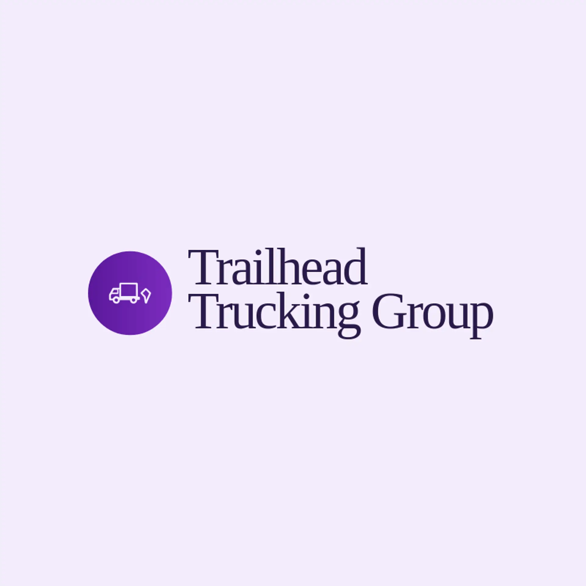 Trailhead Trucking Group logo for box truck