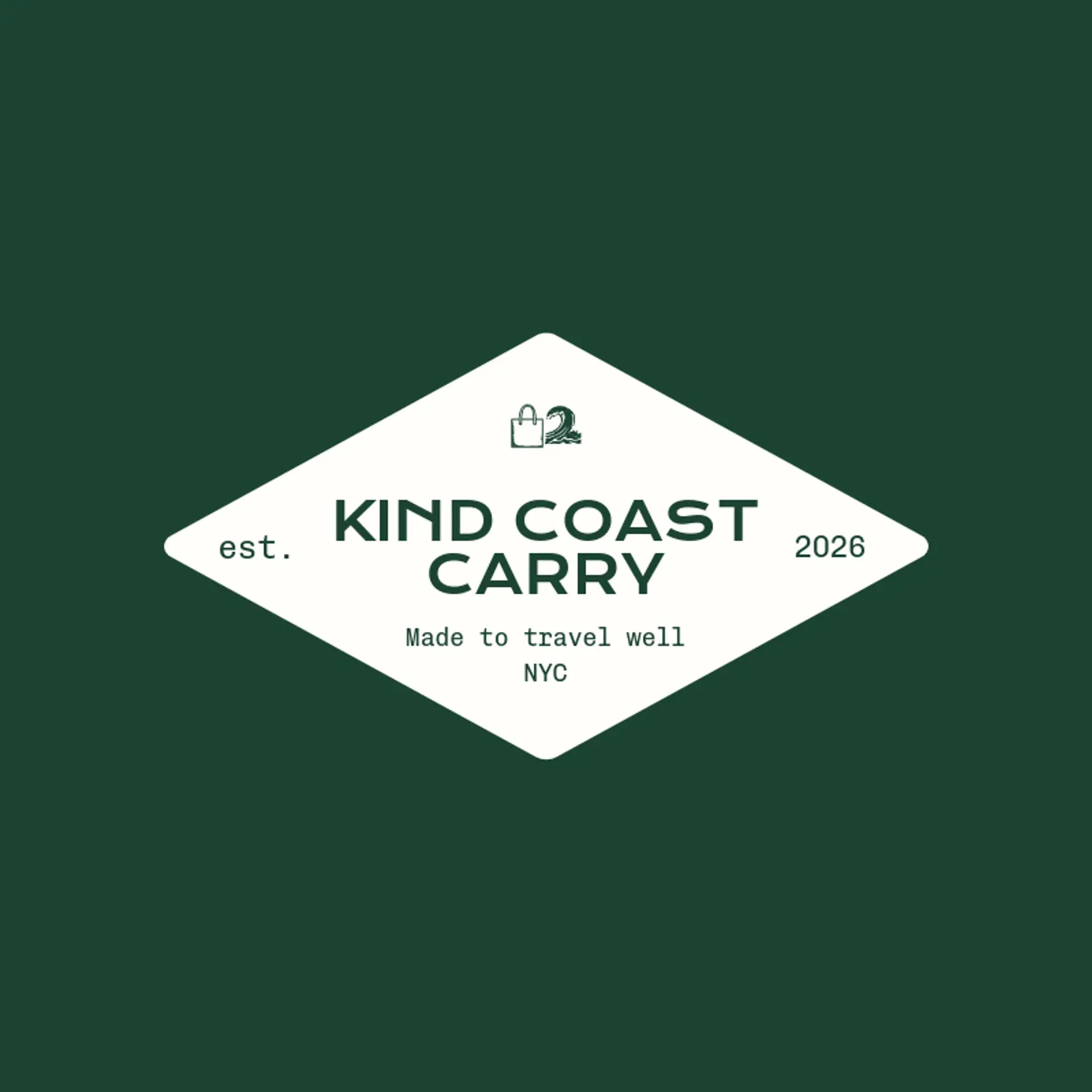 Kind Coast Carry logo for bag
