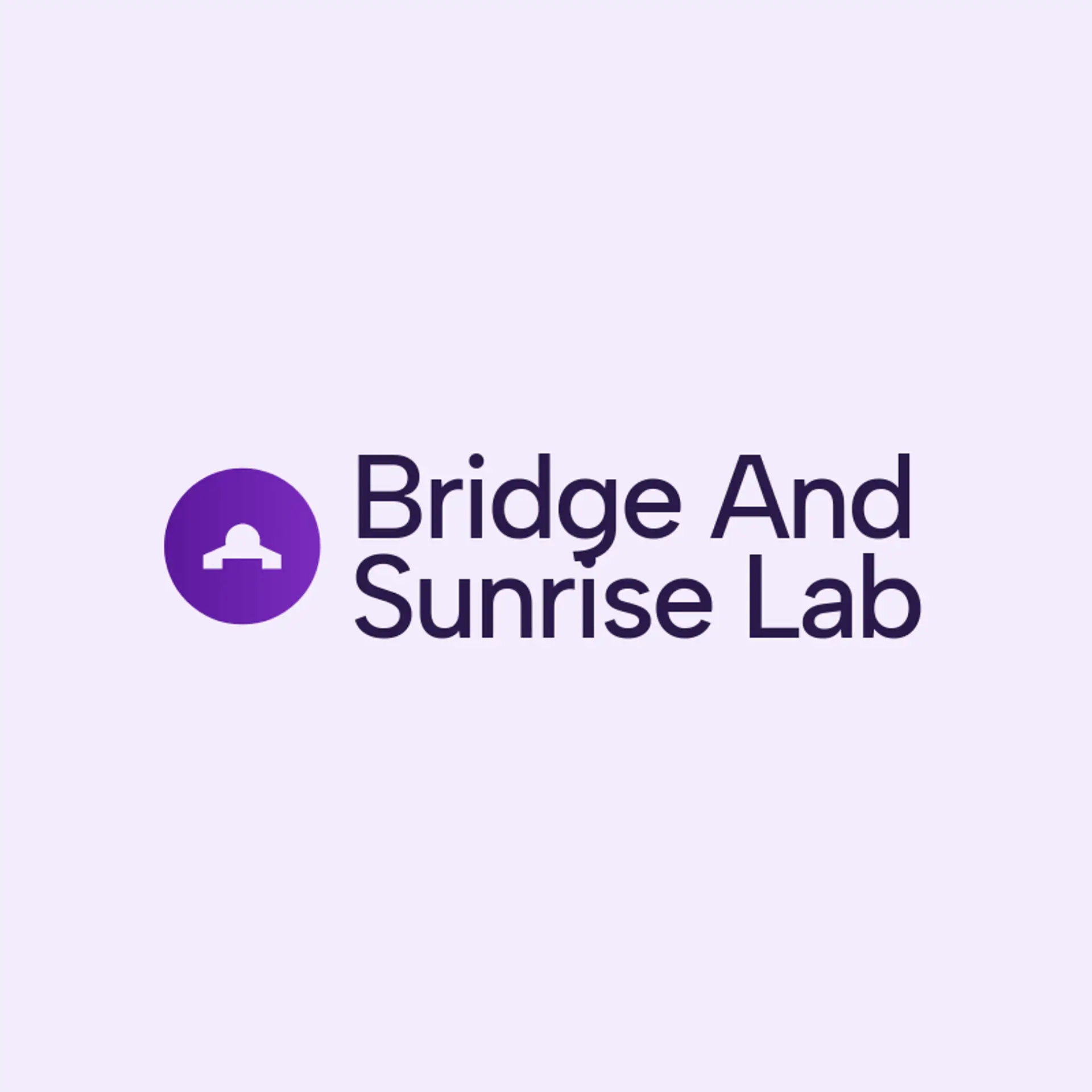Bridge and Sunrise Lab logo for negative space