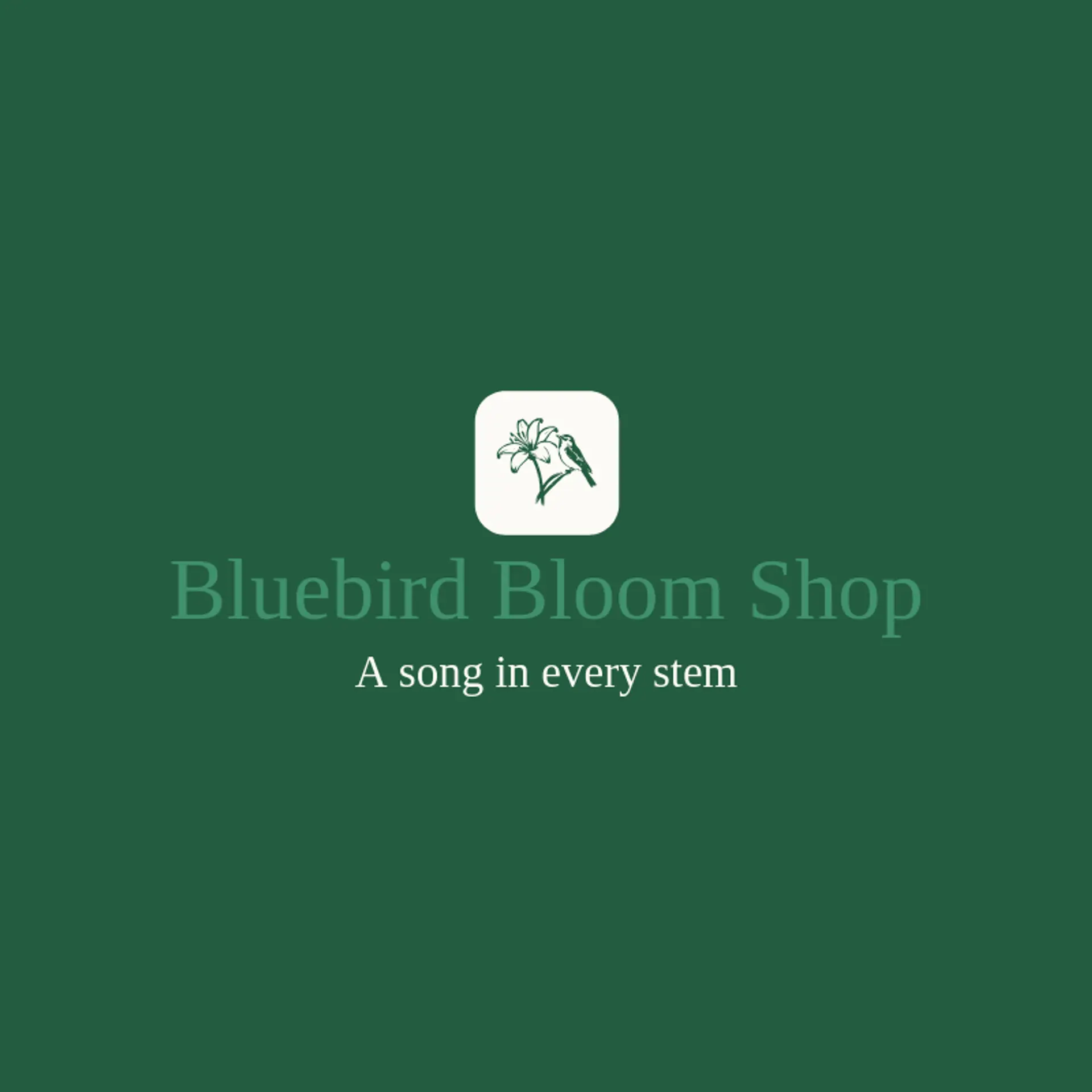Bluebird Bloom Shop logo for lily