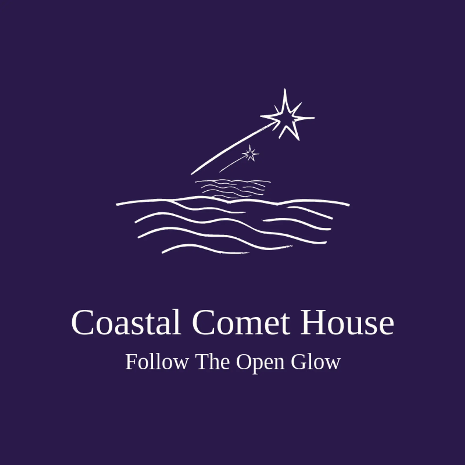 Coastal Comet House logo for shooting star