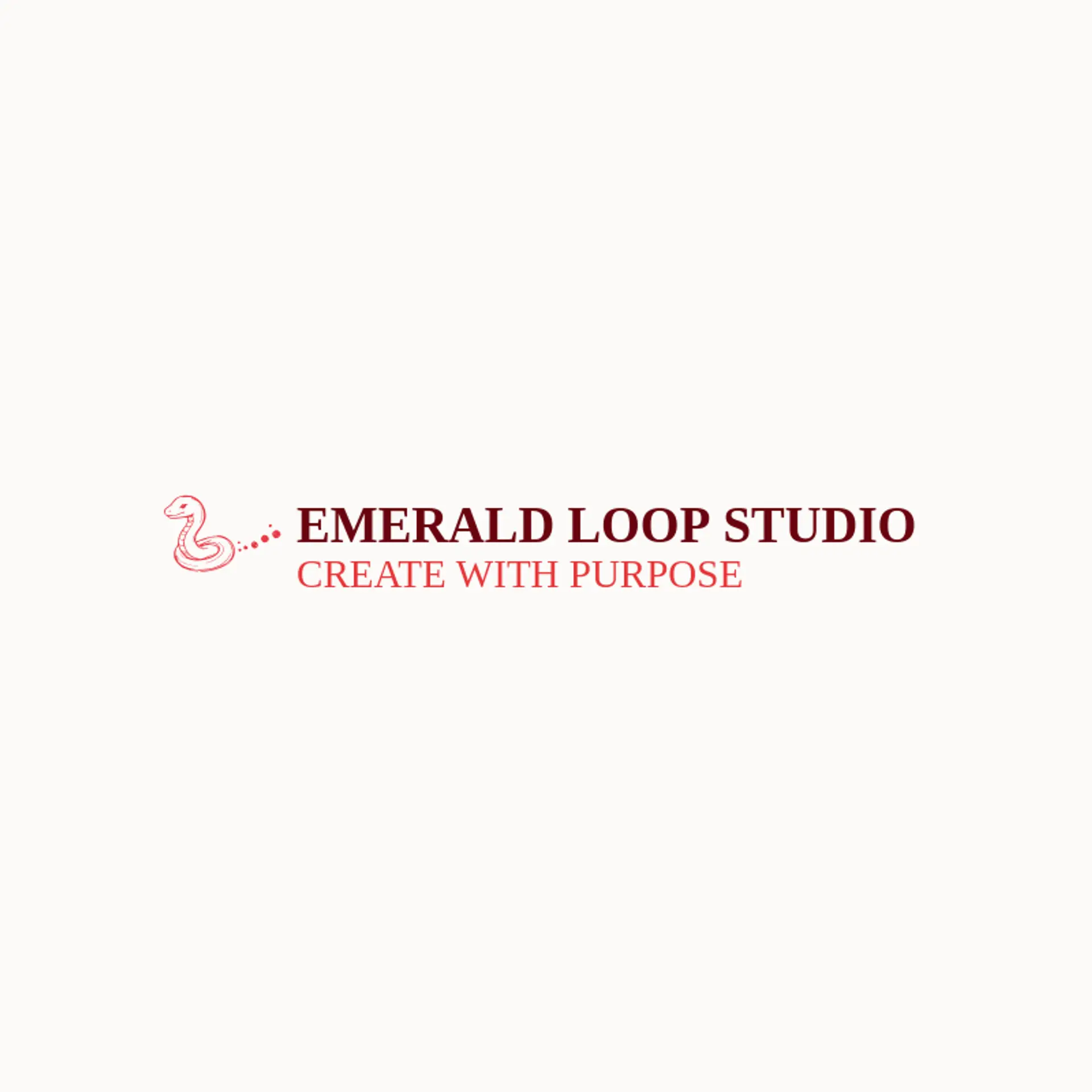 Emerald Loop Studio logo for python