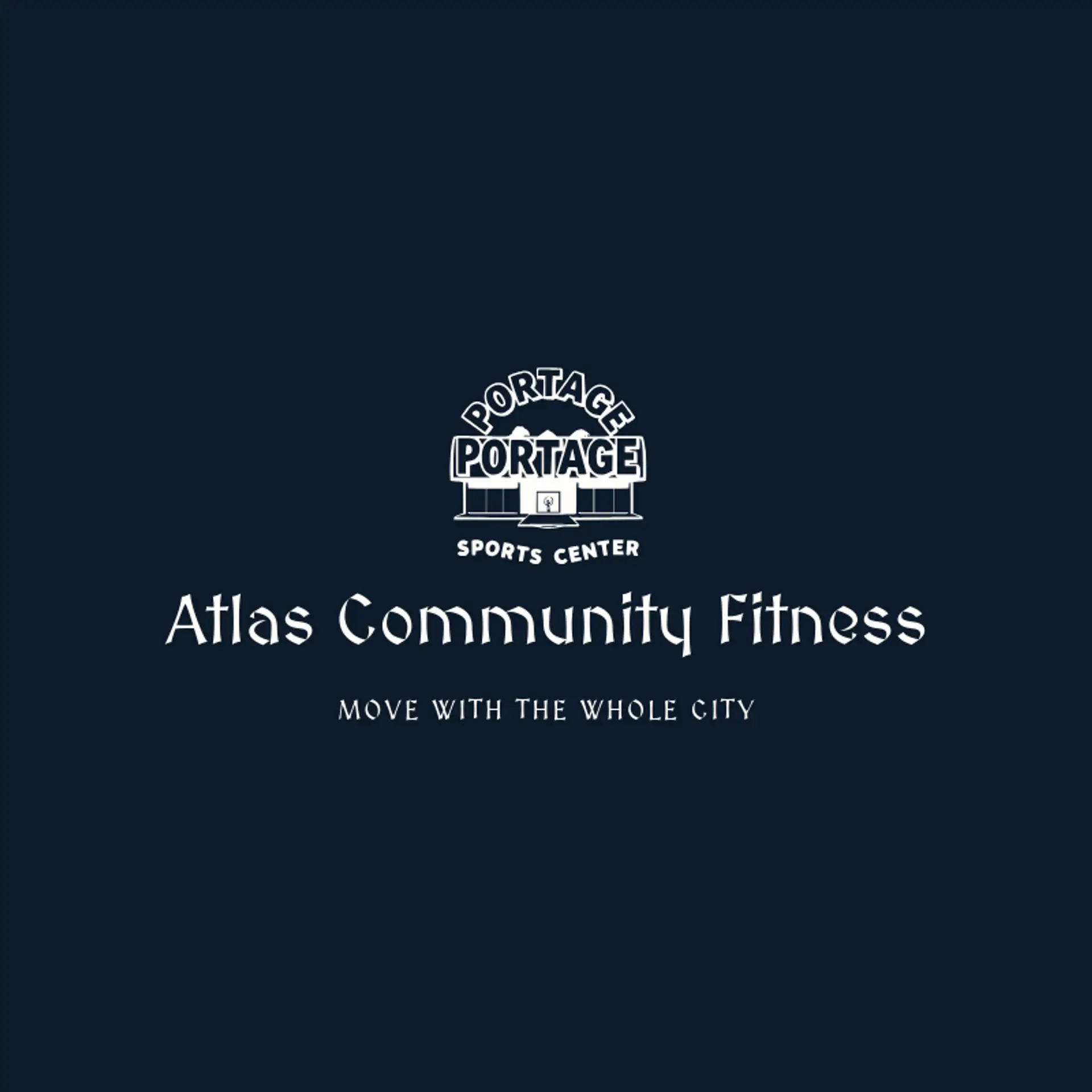 Atlas Community Fitness logo for sports center