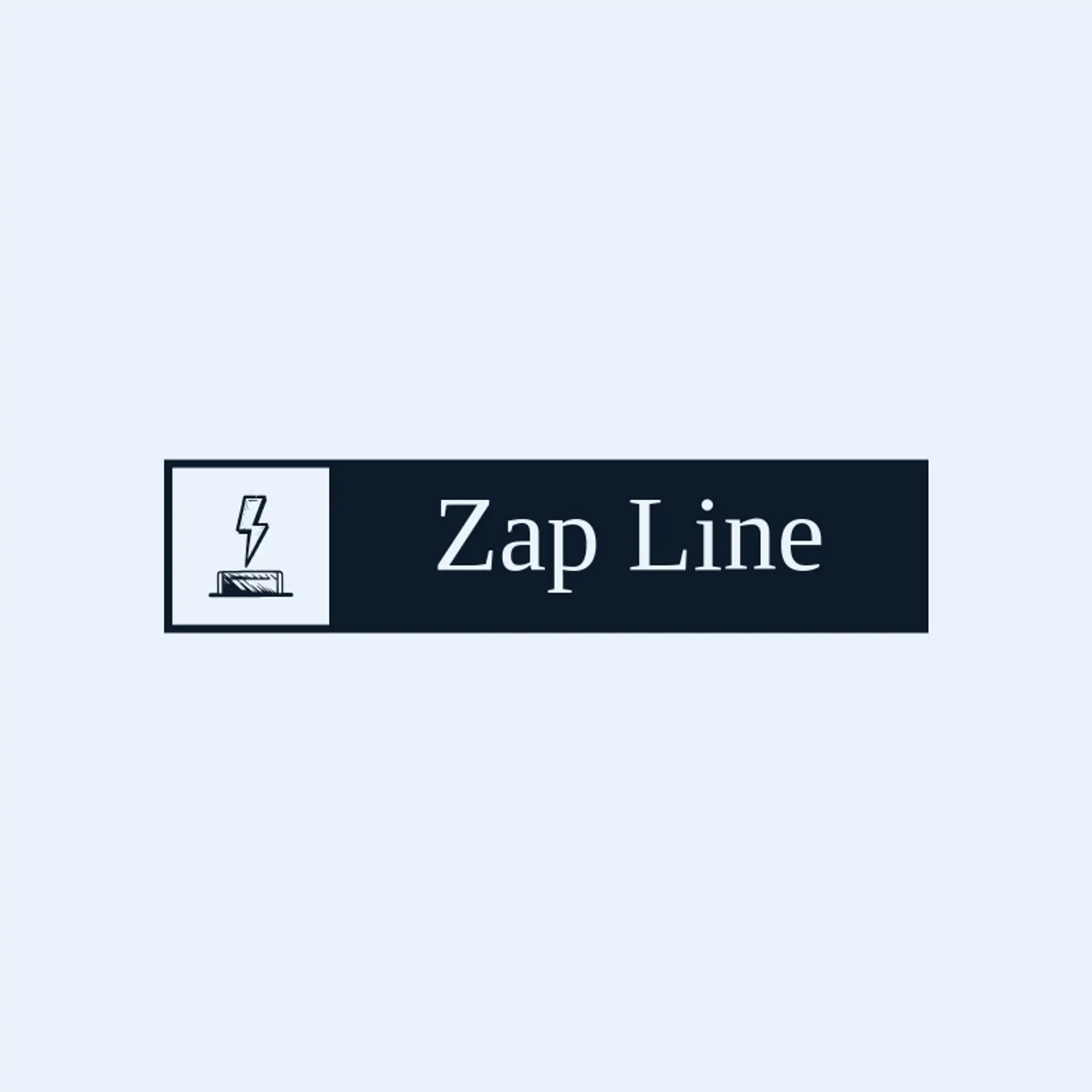 Zap Line logo for lightning bolt