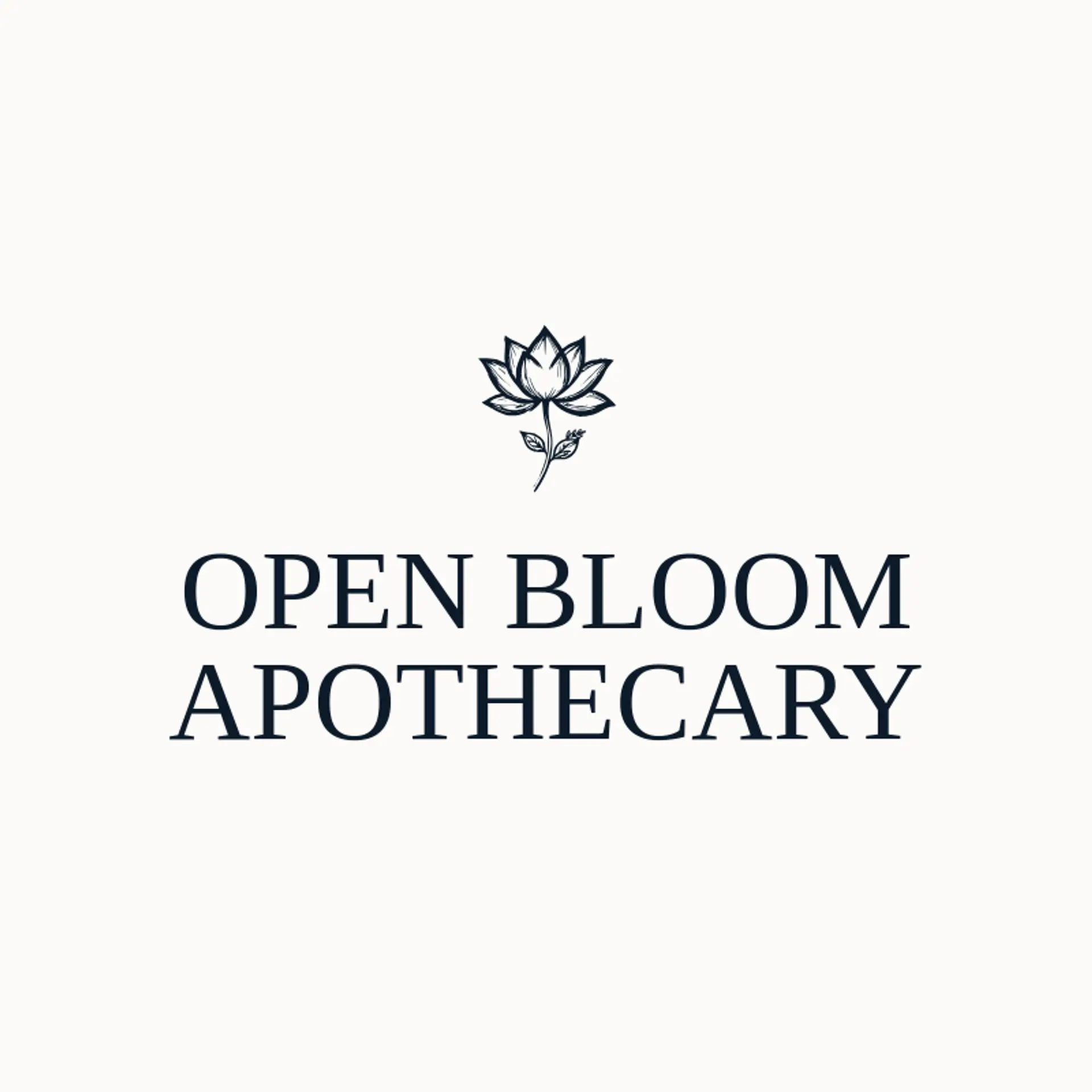 Open Bloom Apothecary logo for lotus flower