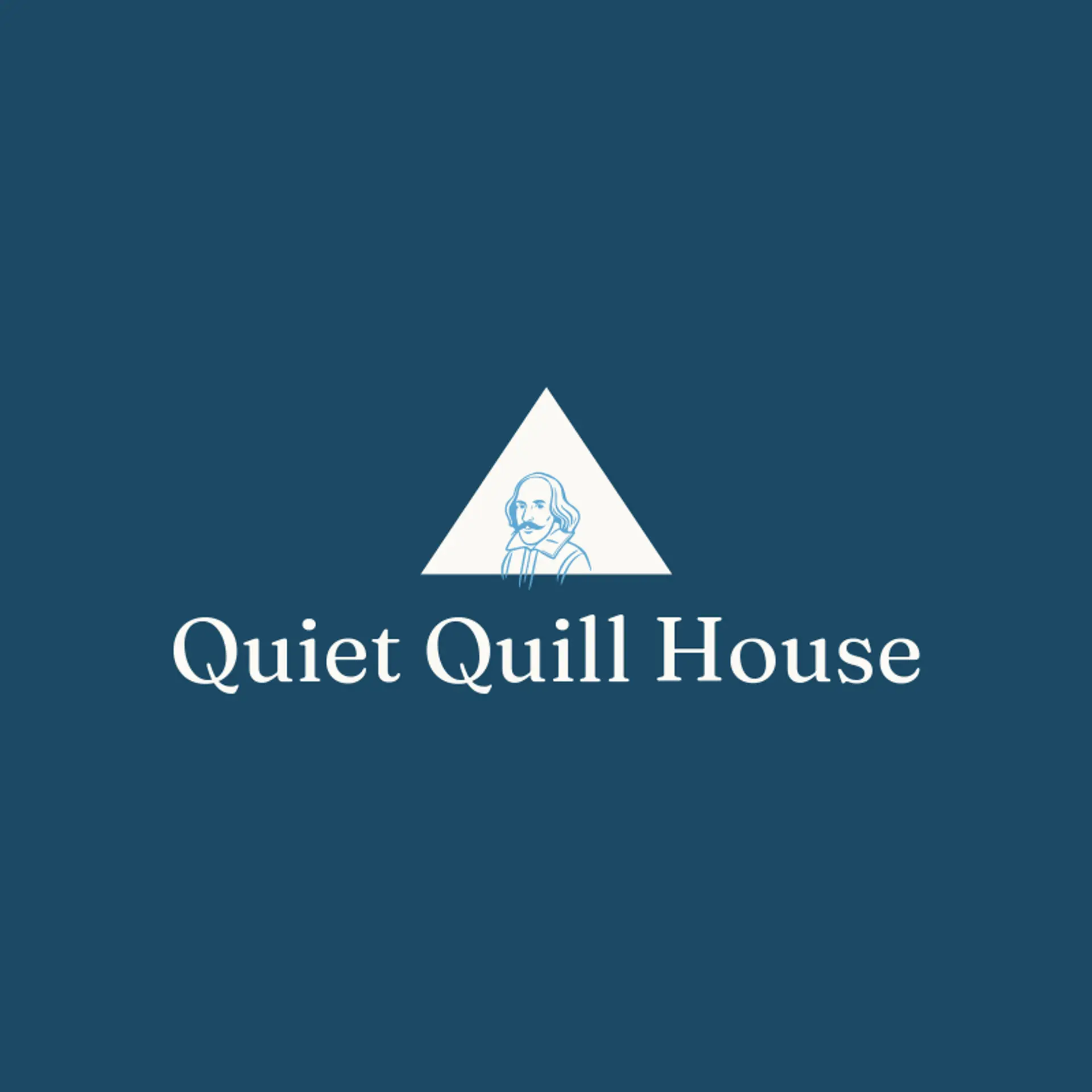 Quiet Quill House logo for playwright