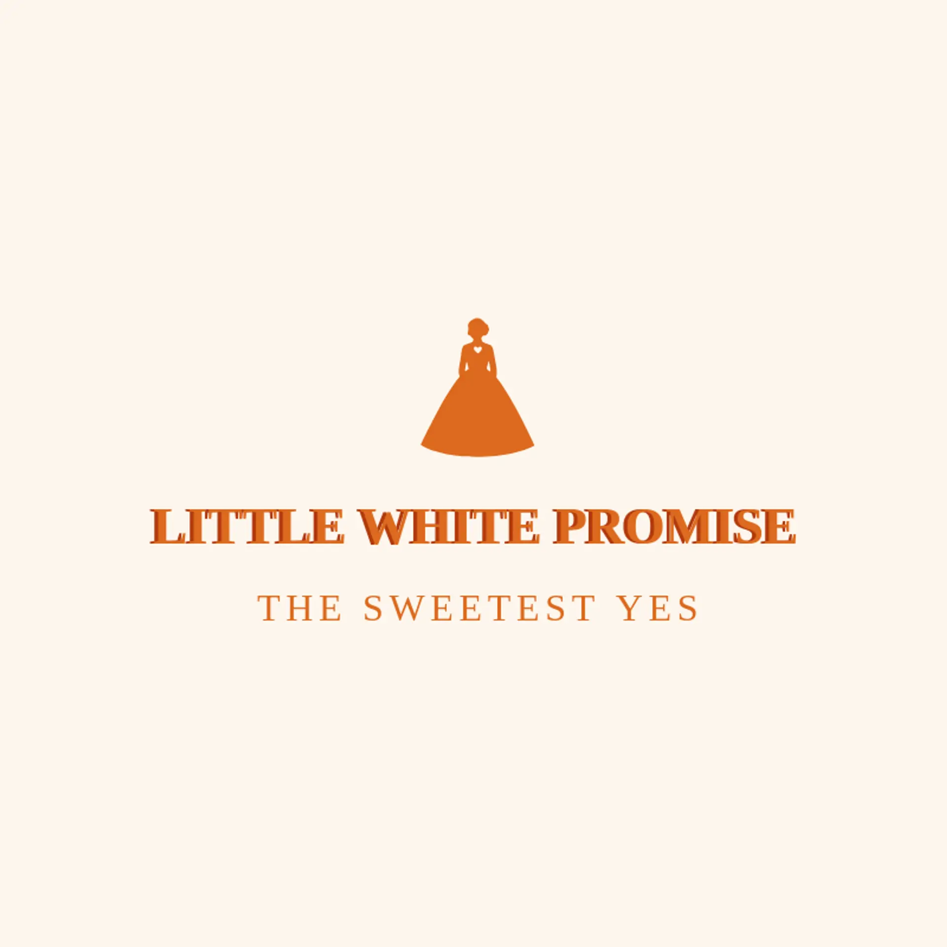 Little White Promise logo for bride