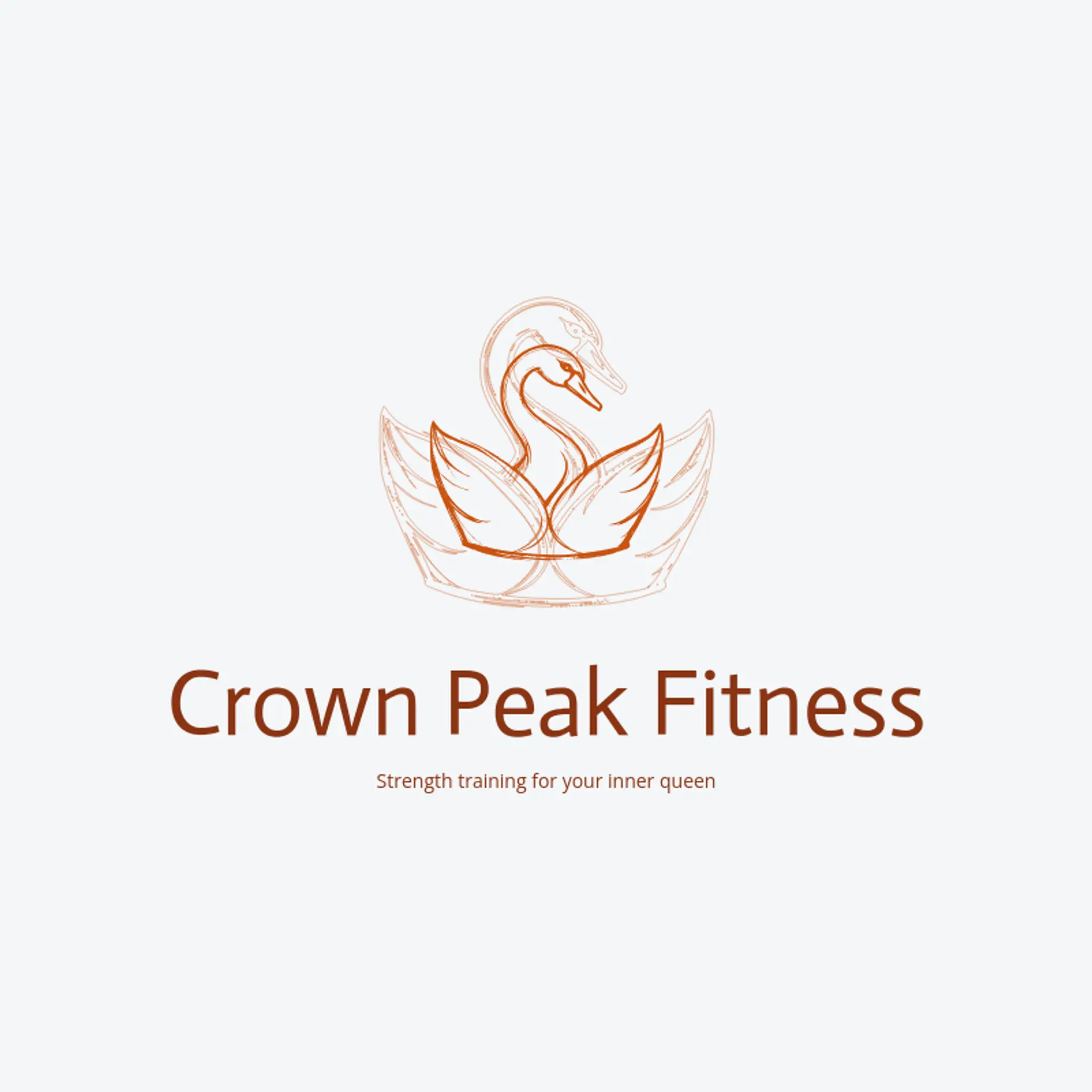 Crown Peak Fitness logo for queen
