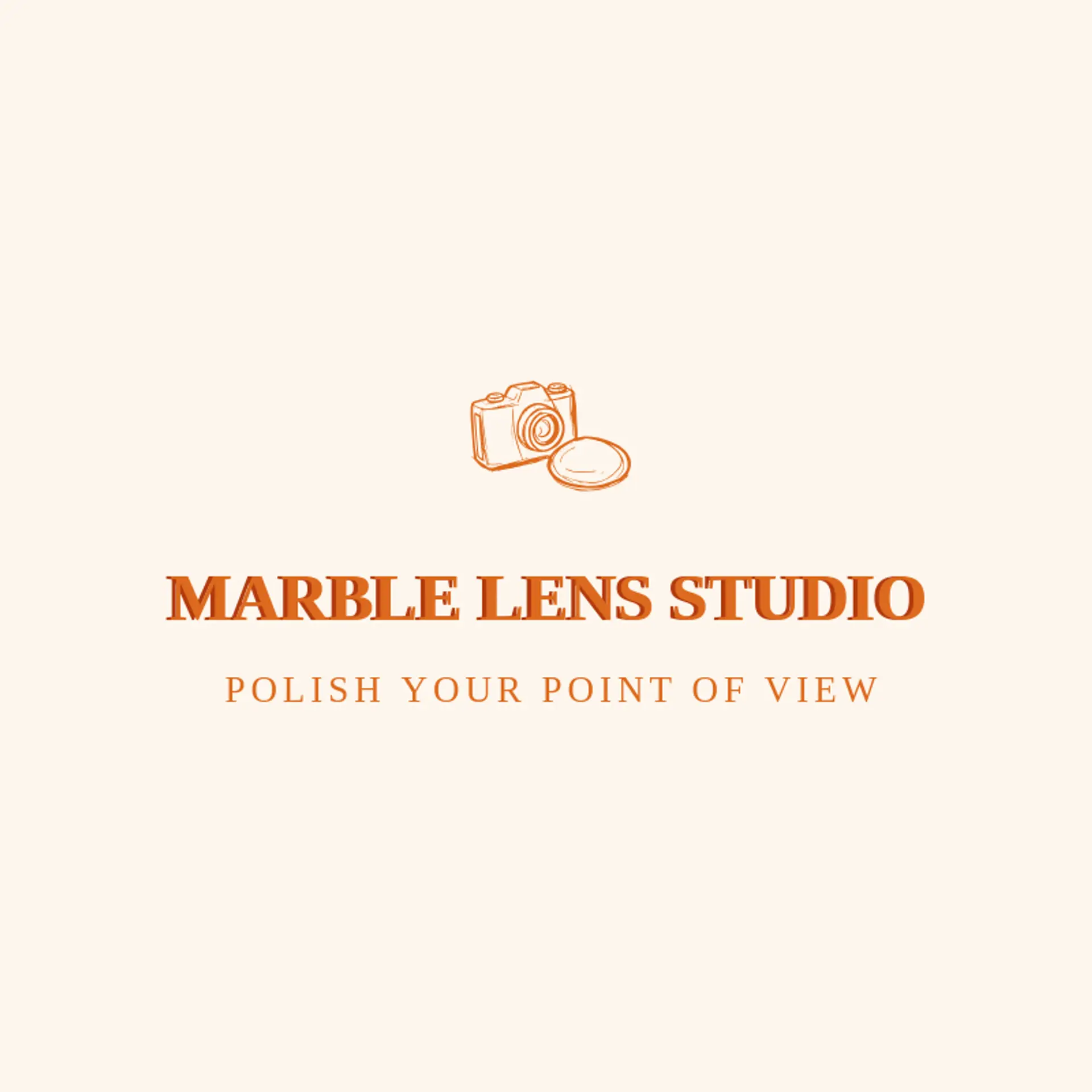 Marble Lens Studio logo for video camera