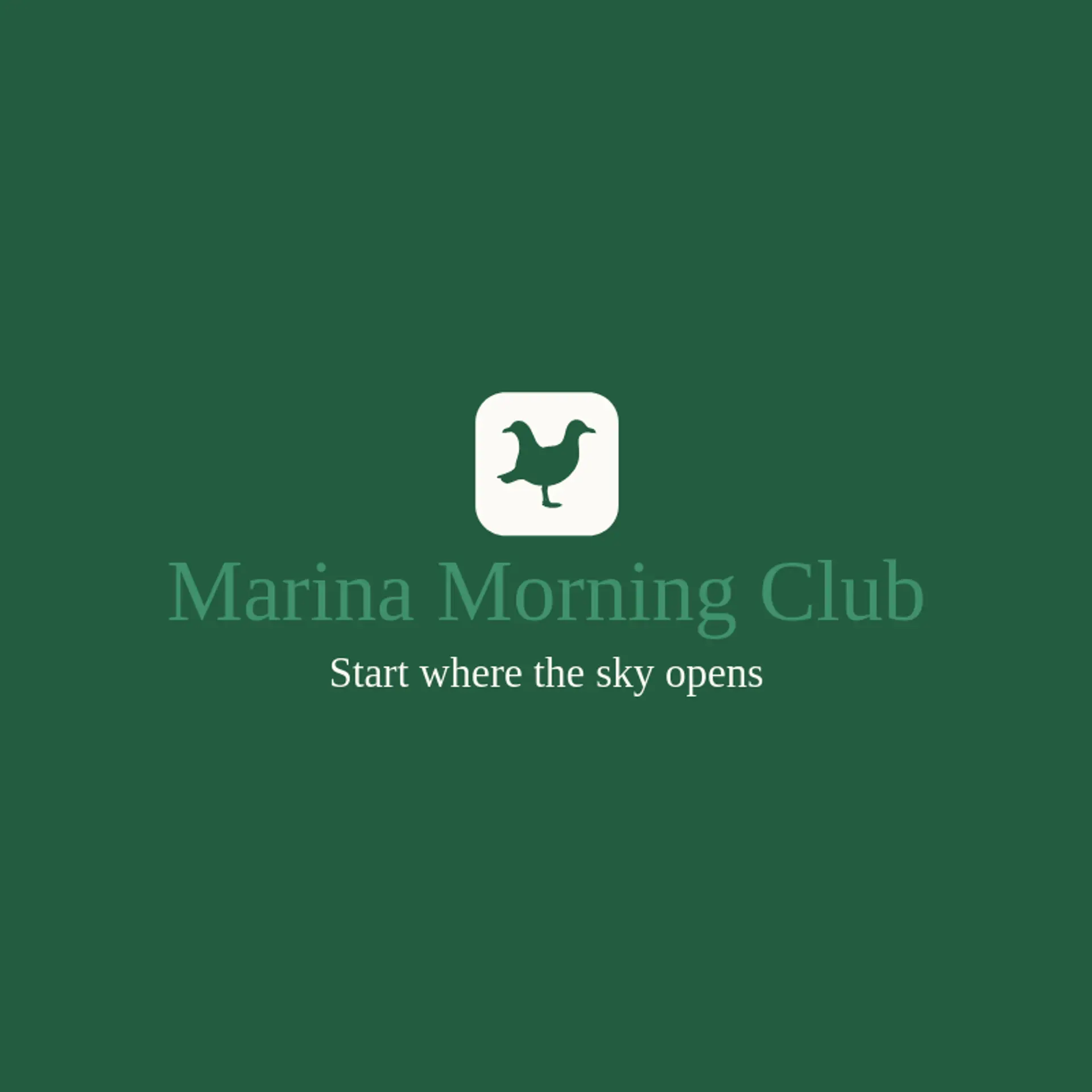 Marina Morning Club logo for seagull