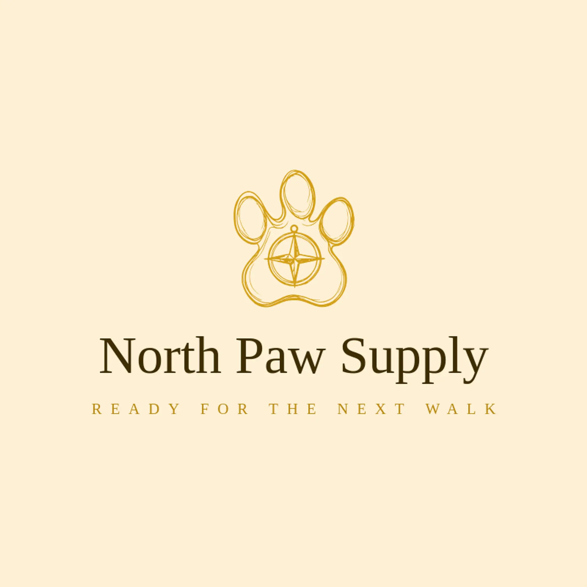 North Paw Supply logo for paw print