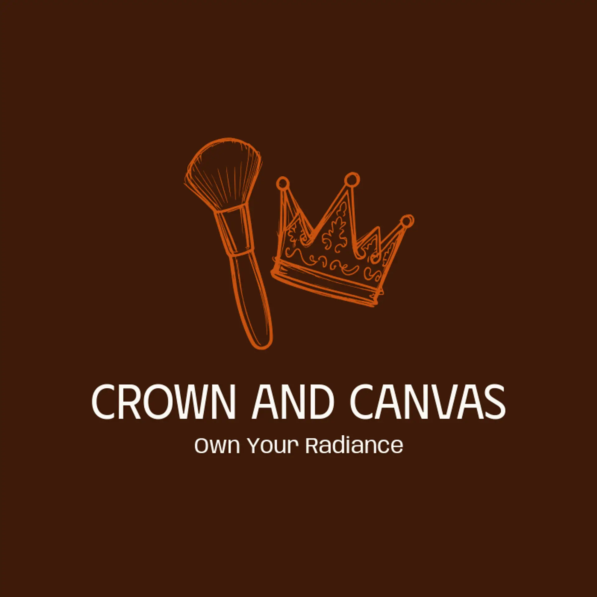 Crown And Canvas logo for makeup