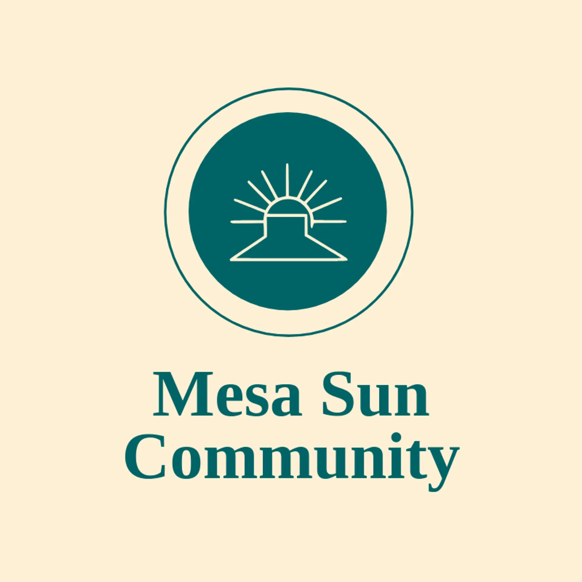 Mesa Sun Community logo for native american