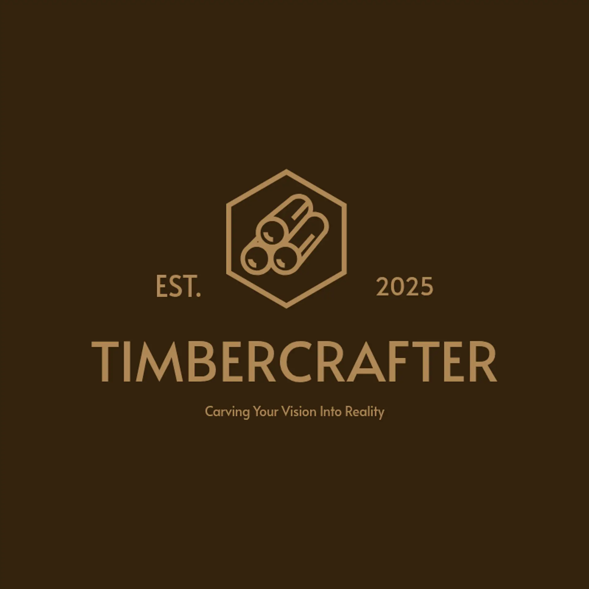 WoodCrafter Studio logo for woodworking
