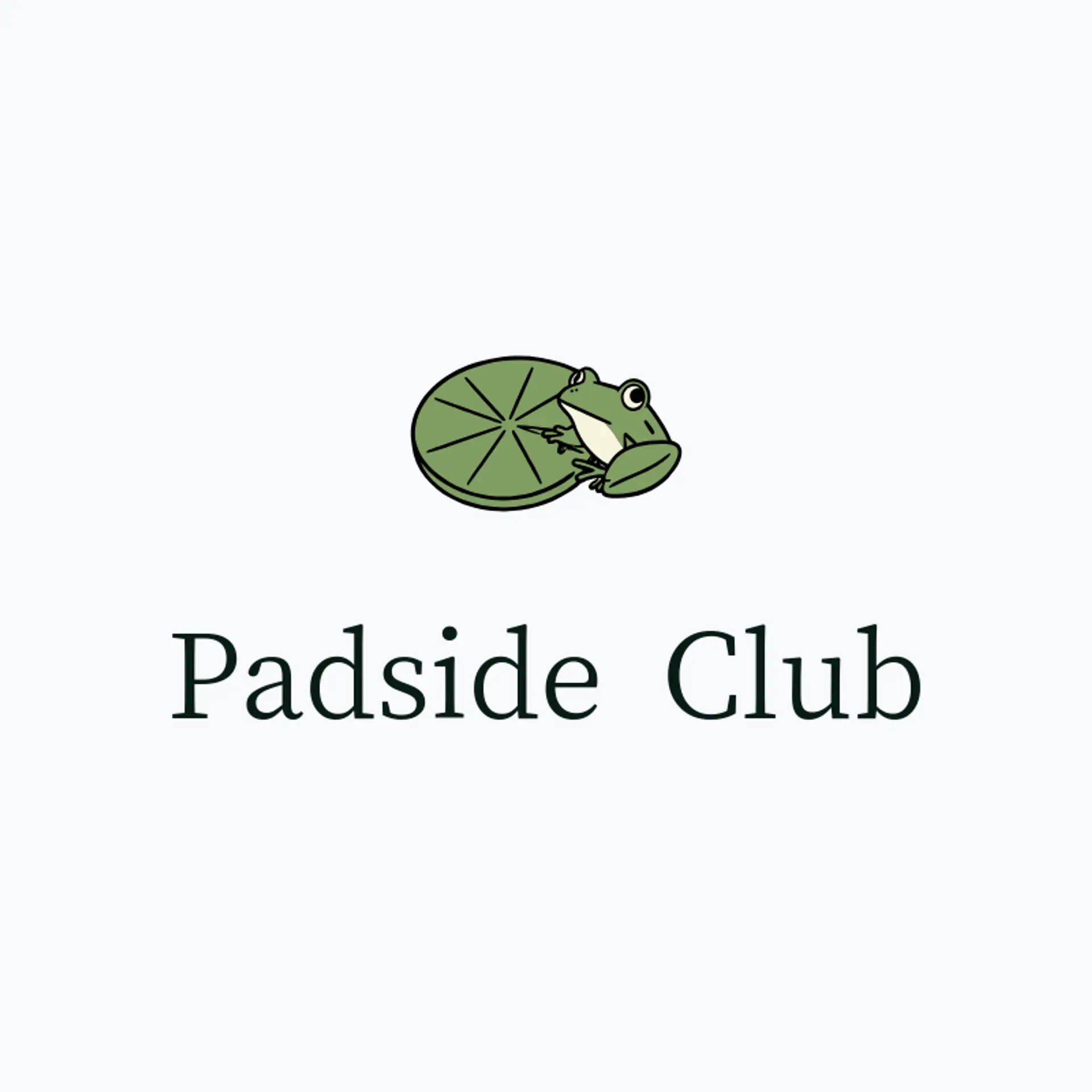 Padside Club logo for frog