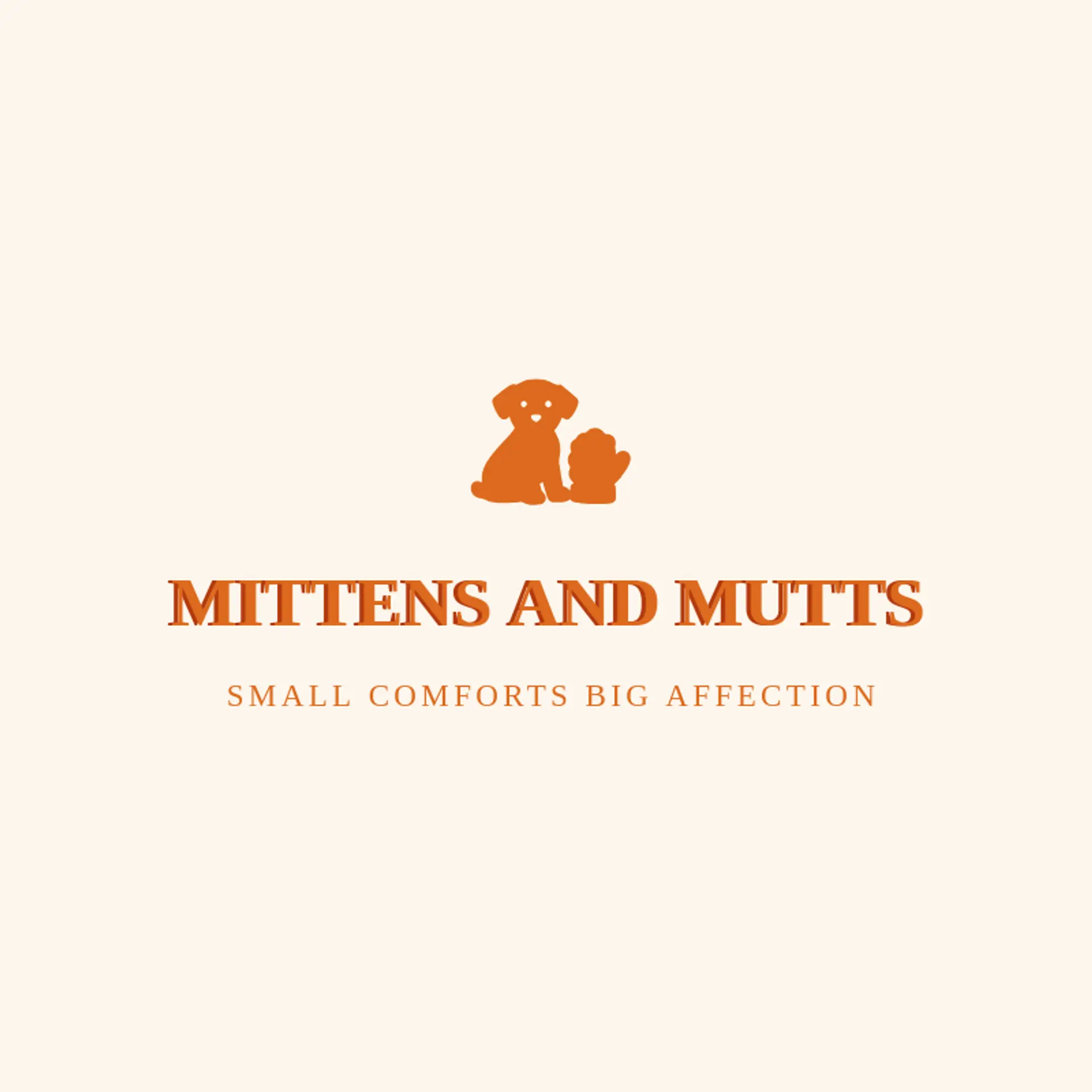 Mittens and Mutts logo for puppy