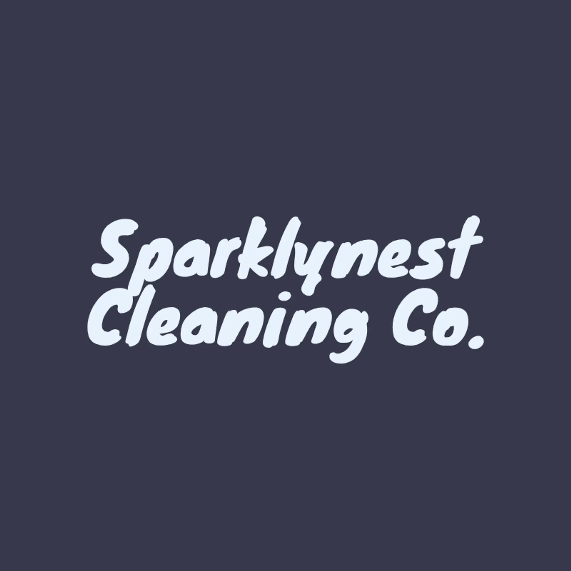 Sparklynest Cleaning Co. logo for house cleaning
