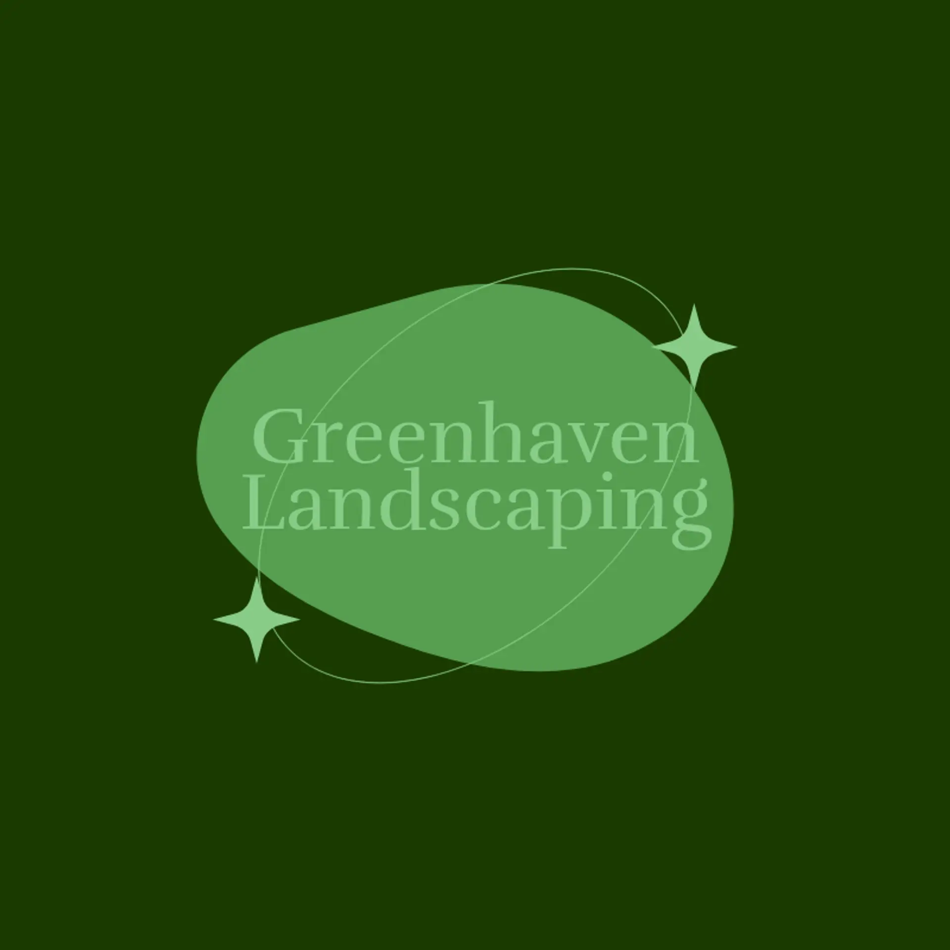 GreenHaven Landscaping logo for construction and landscaping