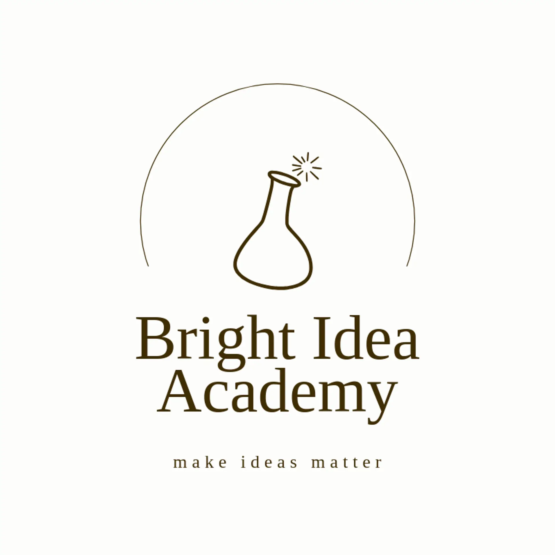 Bright Idea Academy logo for nerd