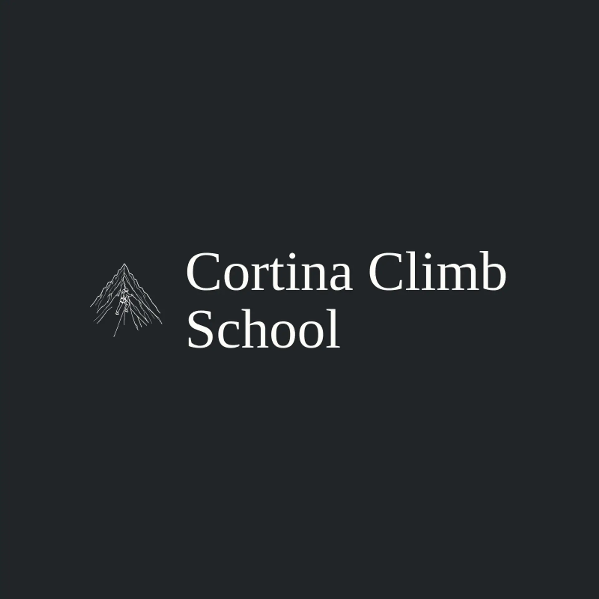 Cortina Climb School logo for italian