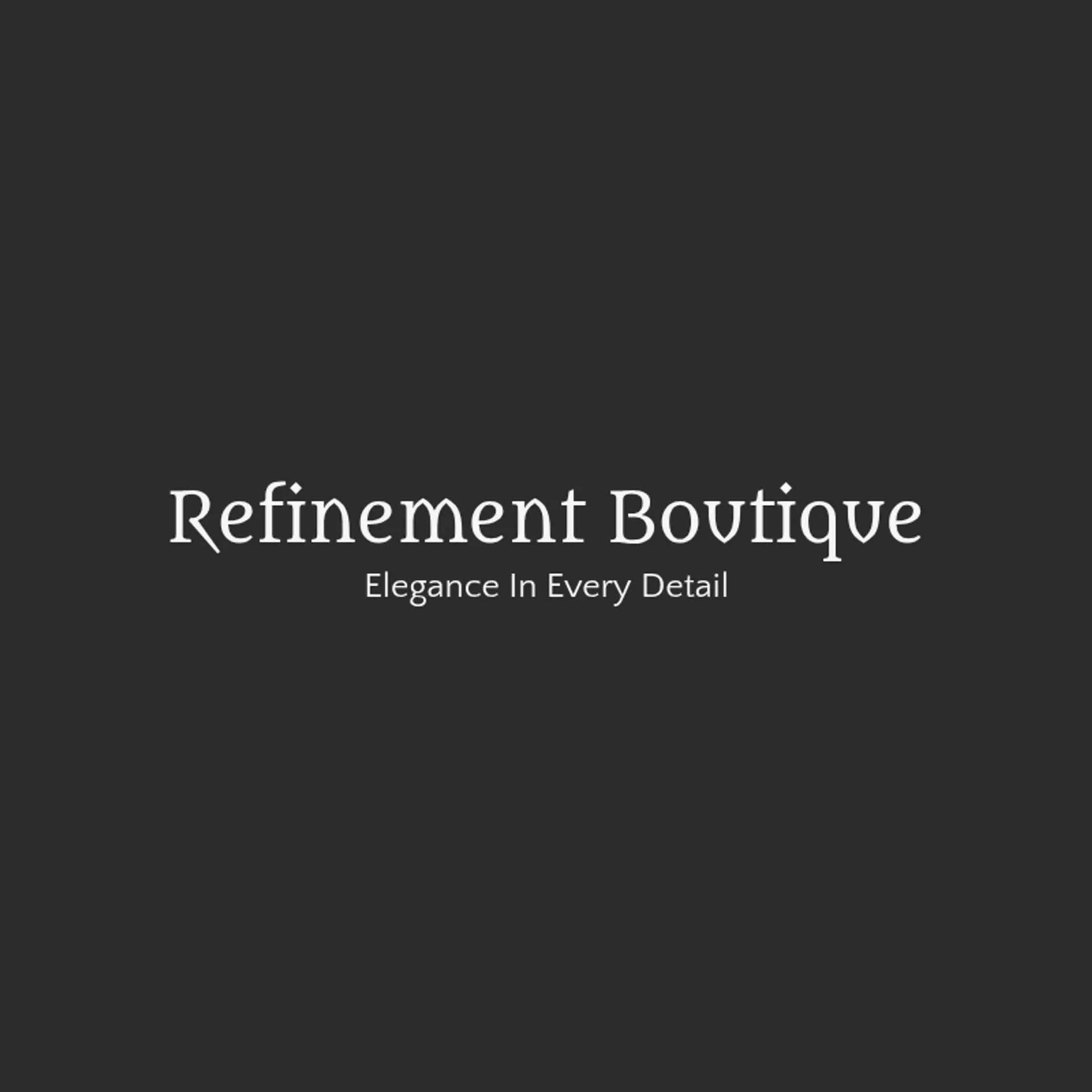 Refinement Boutique logo for classic fashion