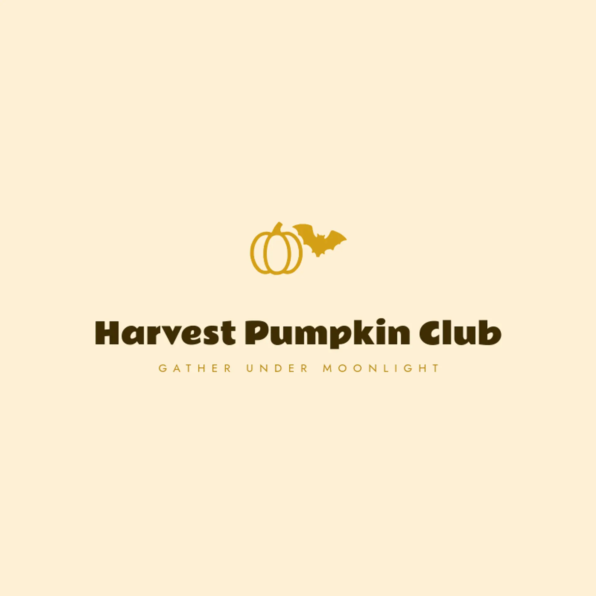 Harvest Pumpkin Club logo for halloween