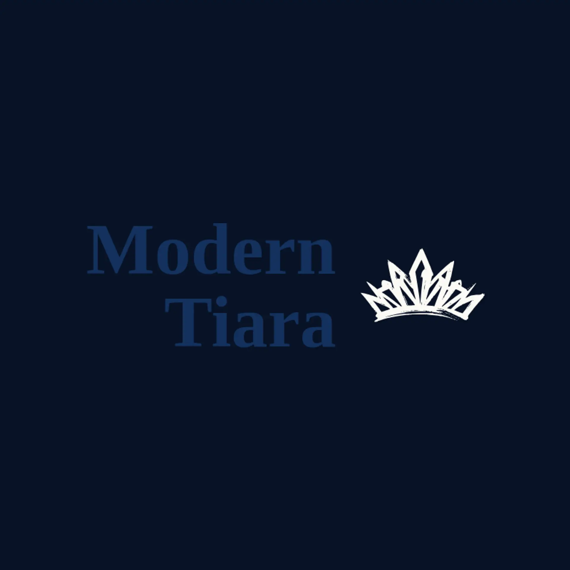 Modern Tiara logo for art deco