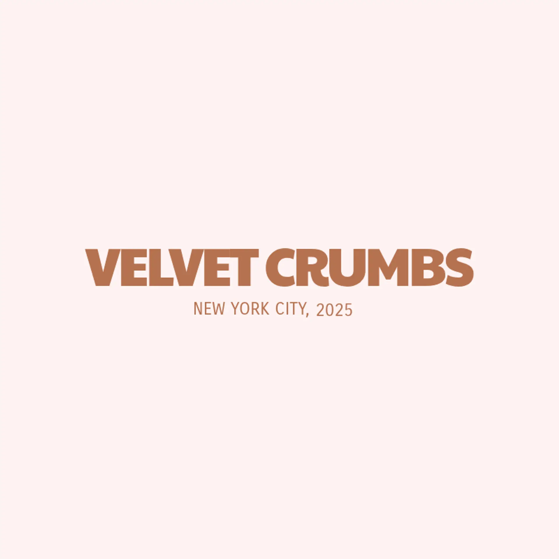 Velvet Crumbs logo for cake
