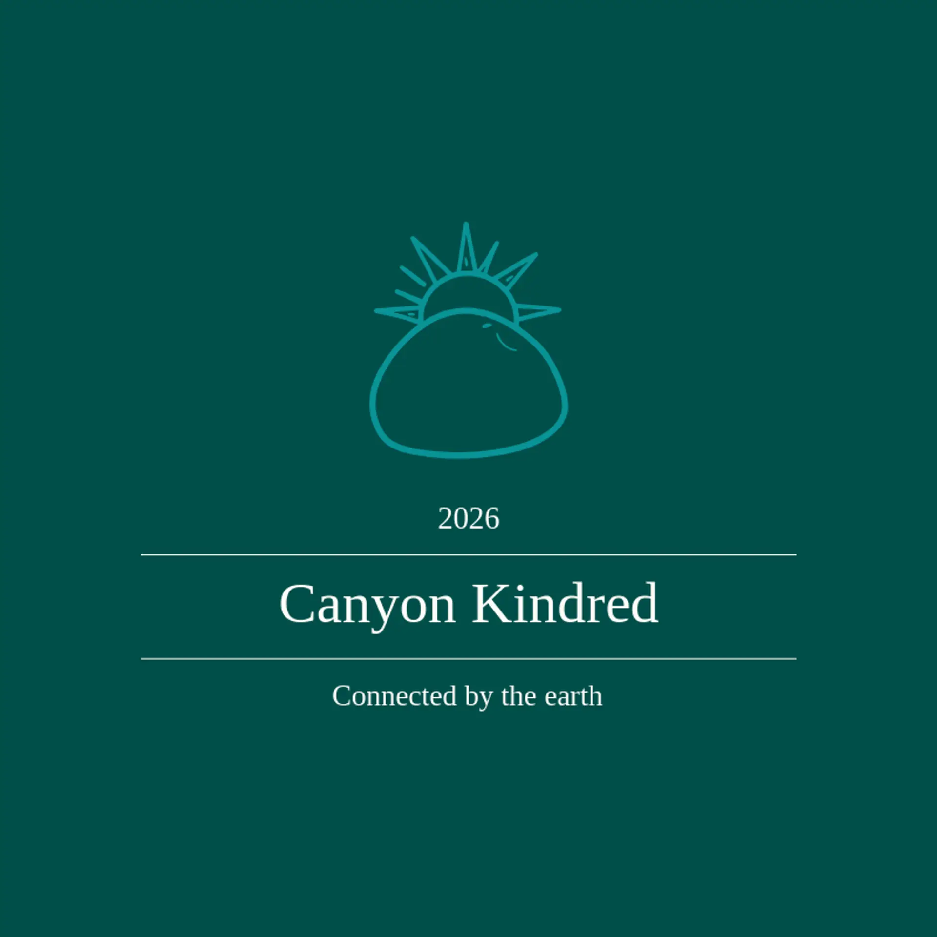 Canyon Kindred logo for stone