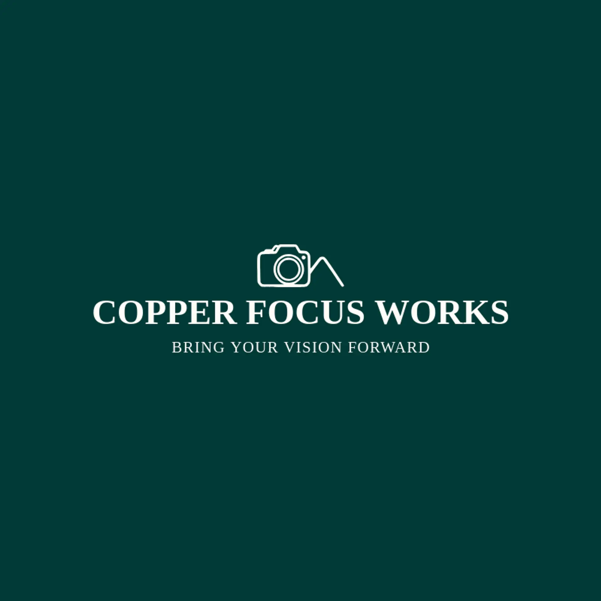 Copper Focus Works logo for video camera