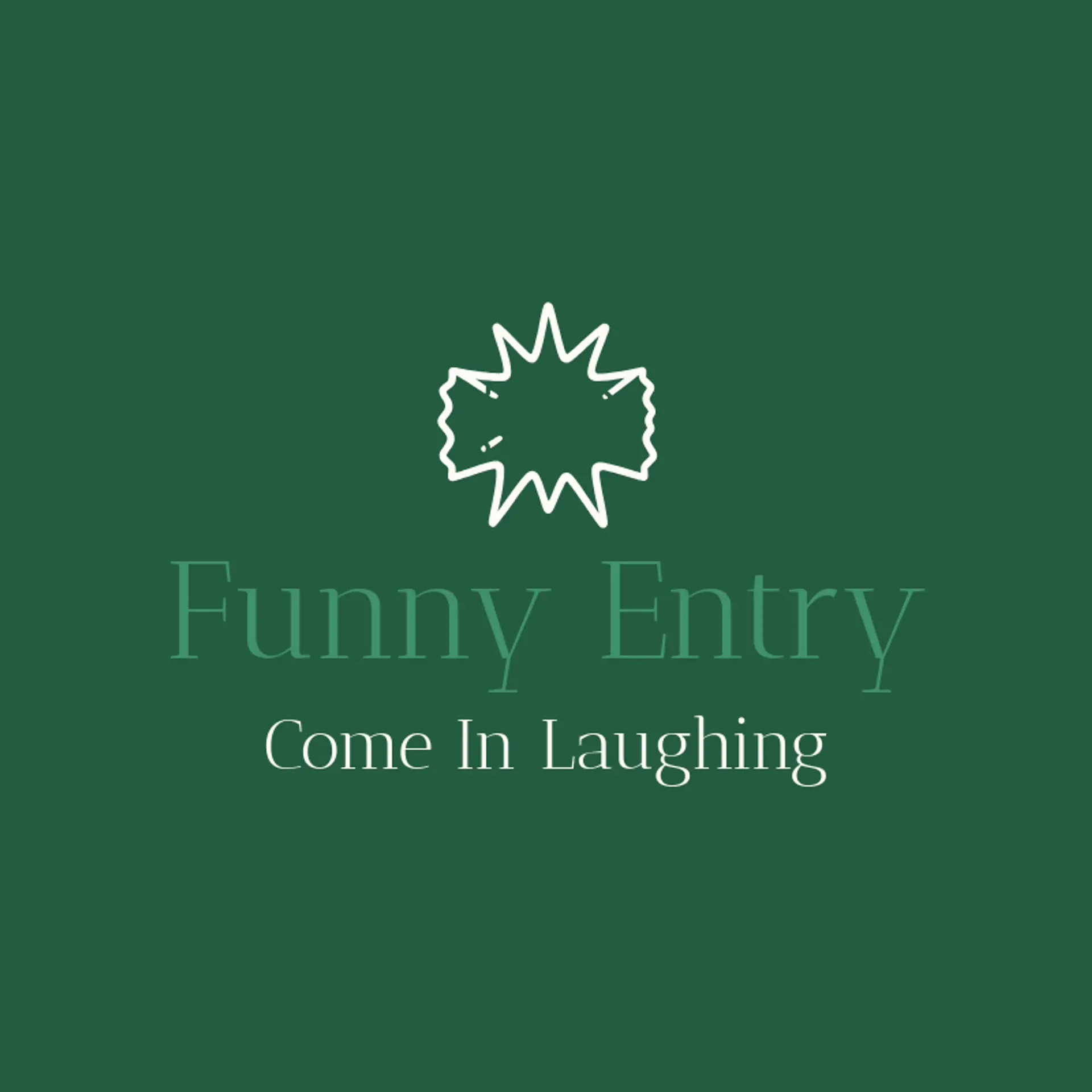 Funny Entry logo for comedy