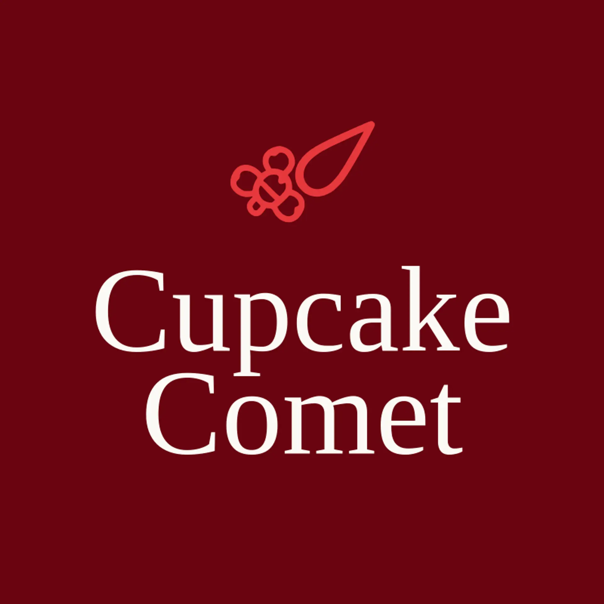 Cupcake Comet logo for sweets