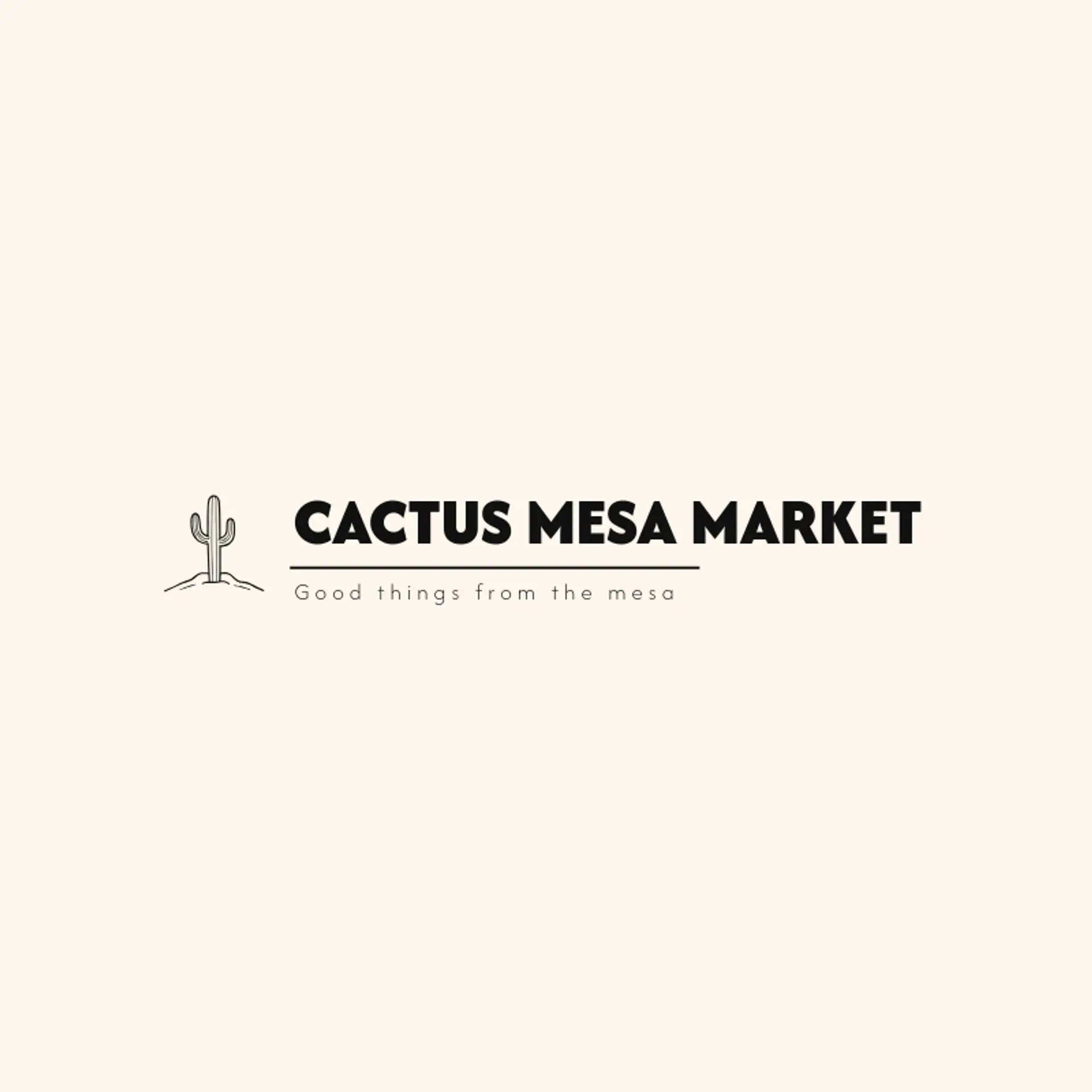 Cactus Mesa Market logo for cactus