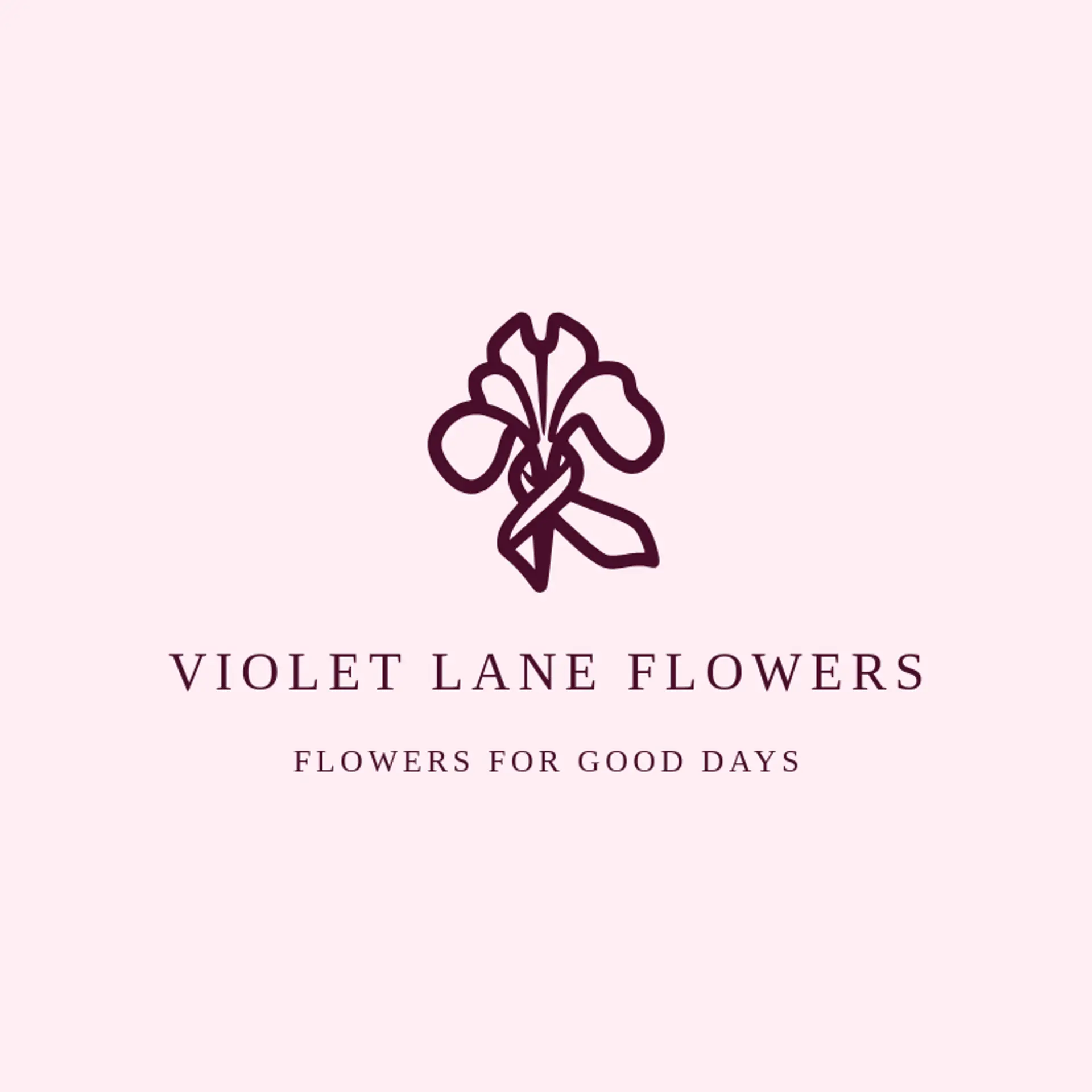 Violet Lane Flowers logo for iris