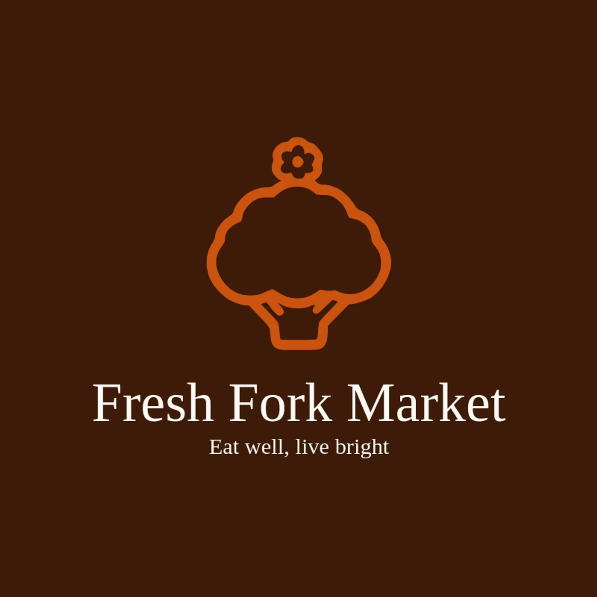Fresh Fork Market logo for vegetarian