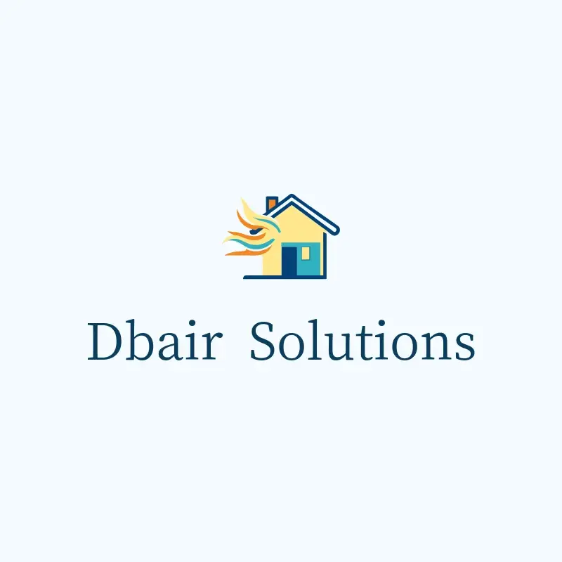 The HVAC name DBAir Solutions as a branded logo with a color icon