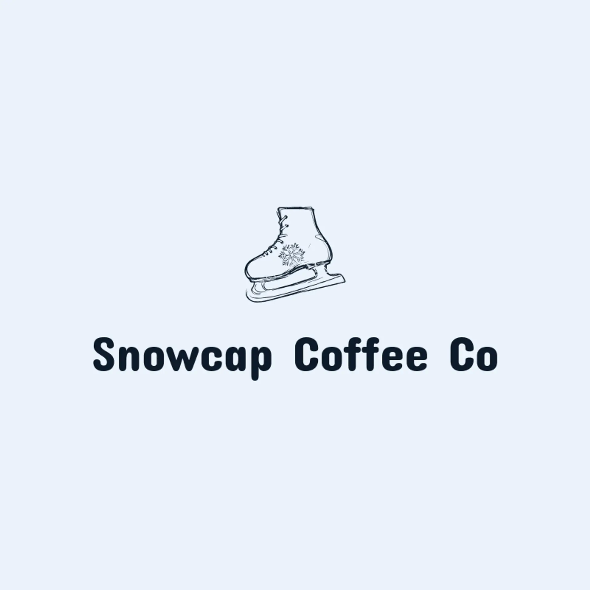 Snowcap Coffee Co logo for frost