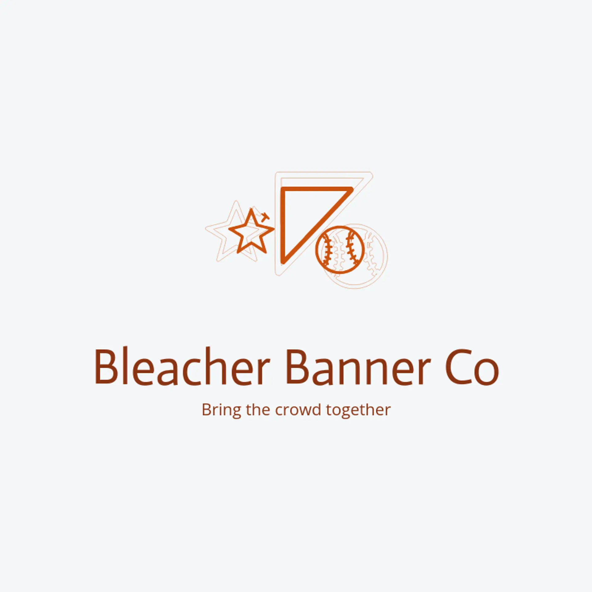 Bleacher Banner Co logo for baseball hat